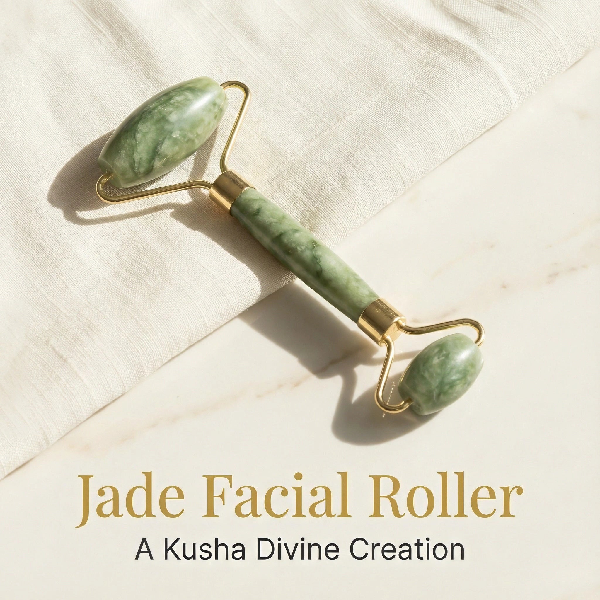 Rouleau de massage facial en jade