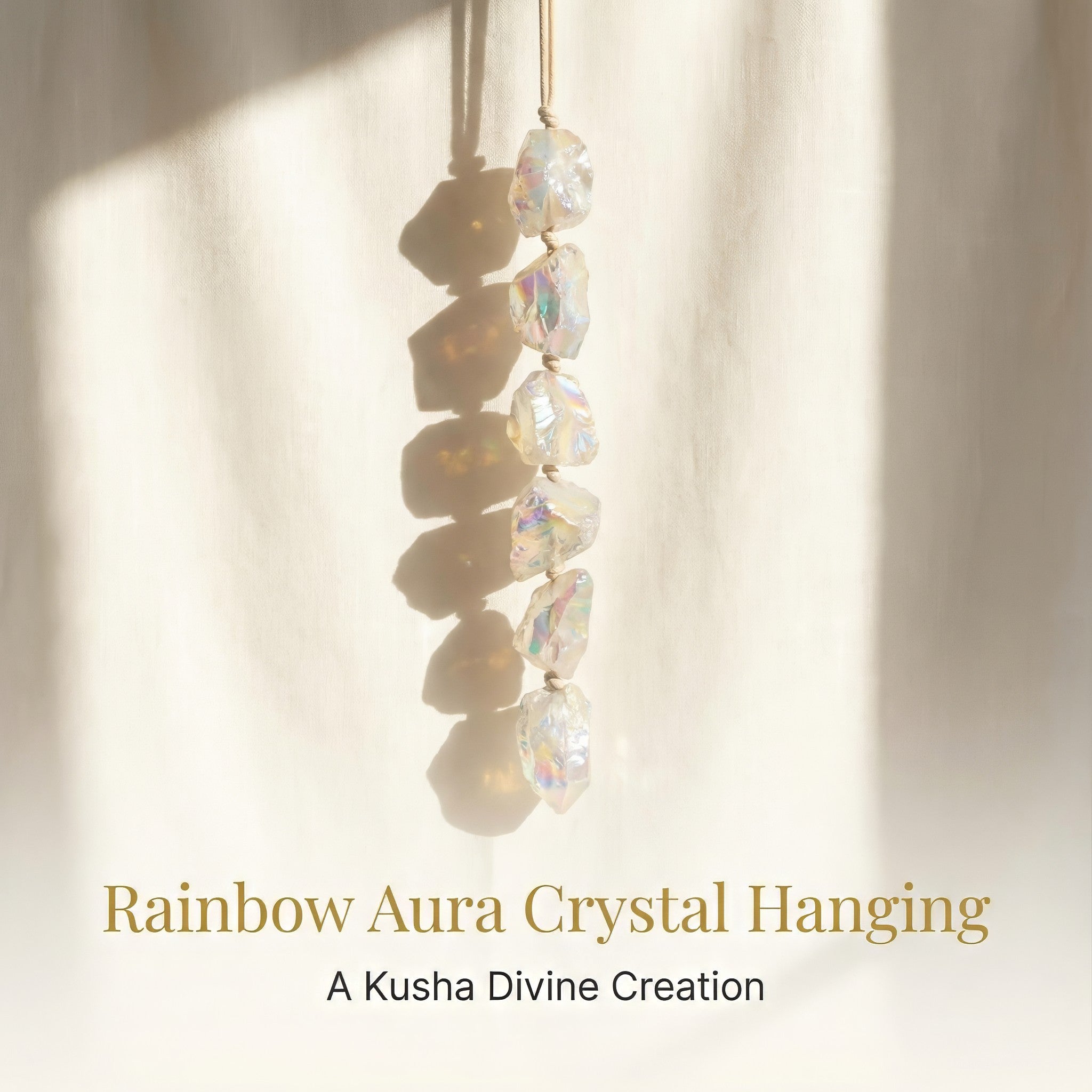 Rainbow Aura Crystal Hanging
