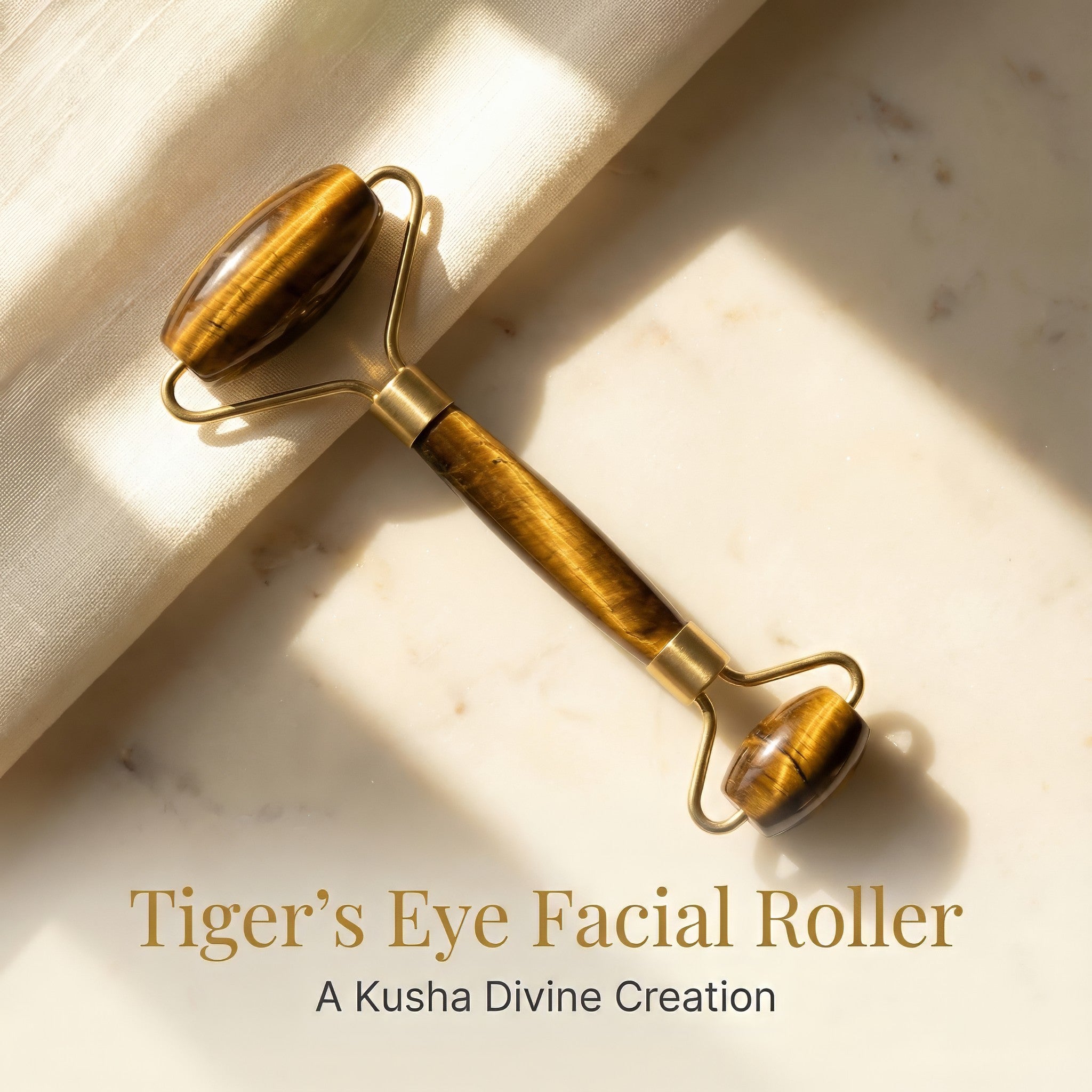 Rouleau de massage facial Œil de Tigre