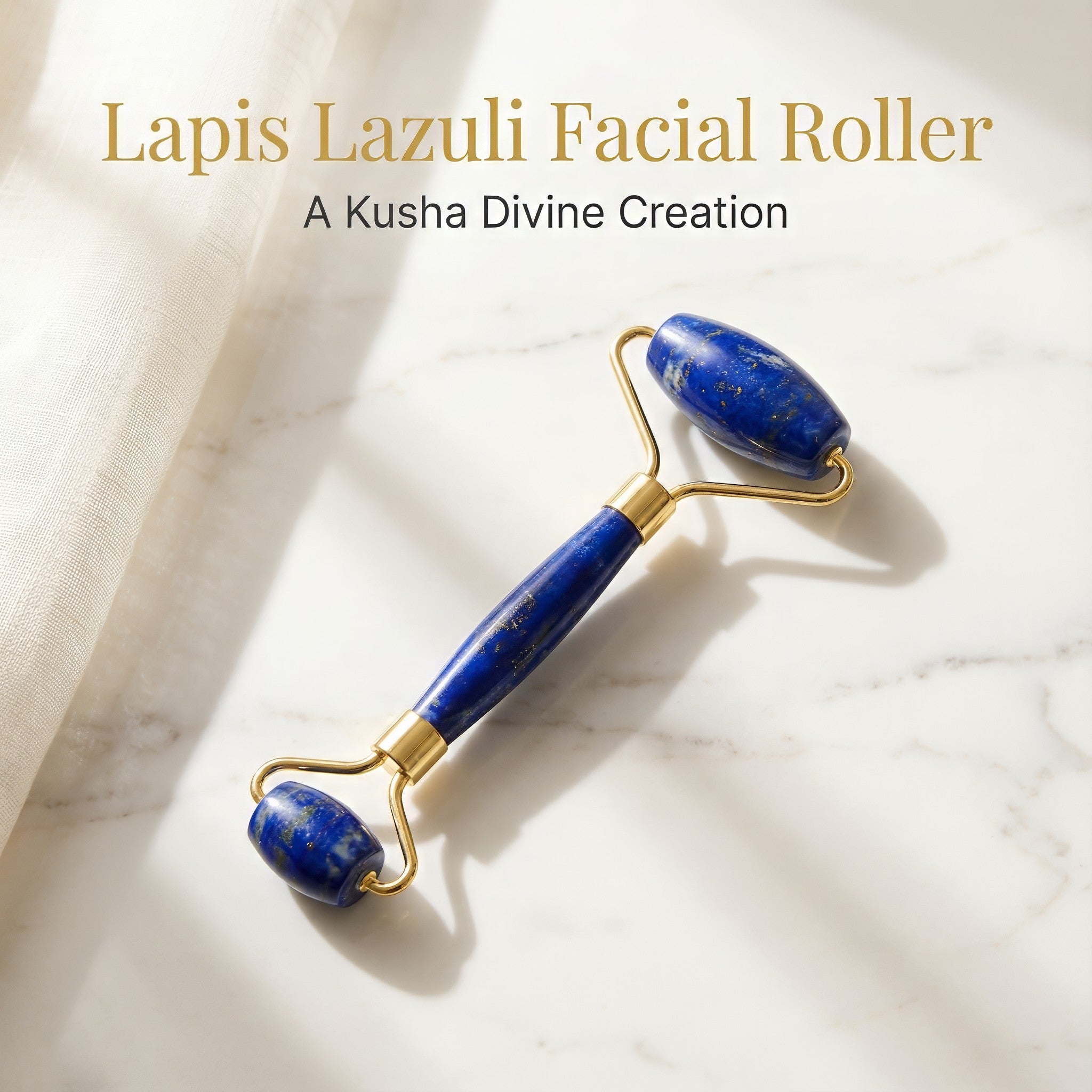 Rouleau facial en lapis-lazuli