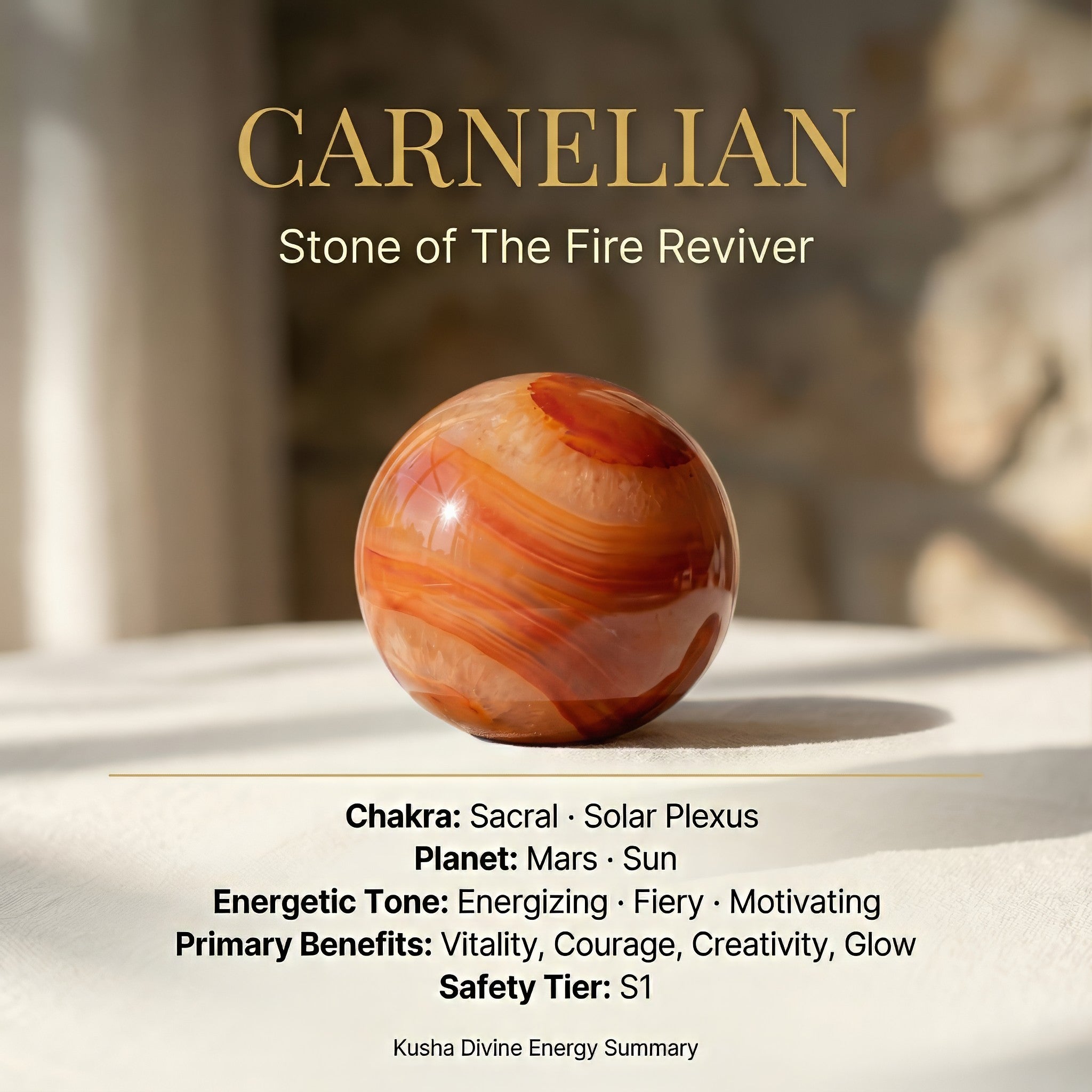 Carnelian Crystal Ball