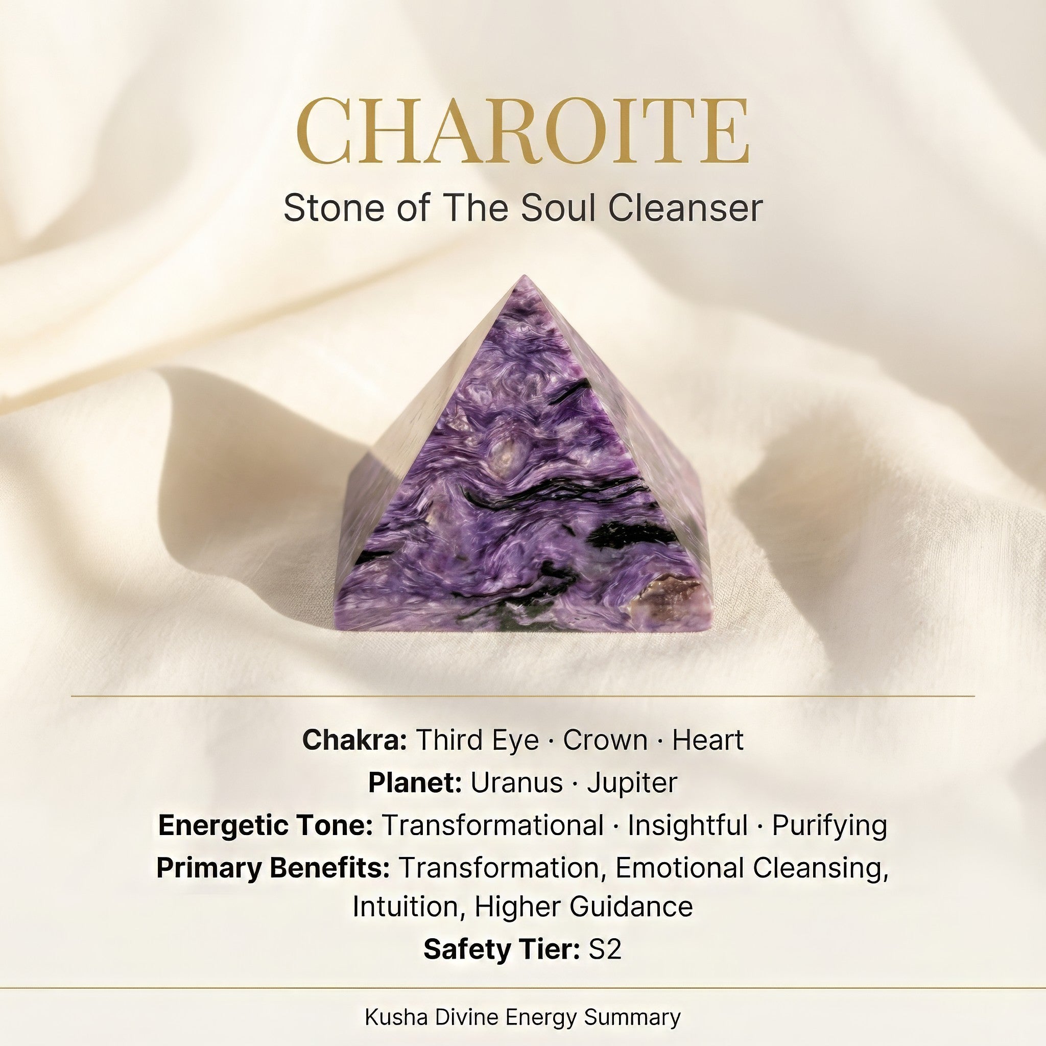 Charoite Pyramid