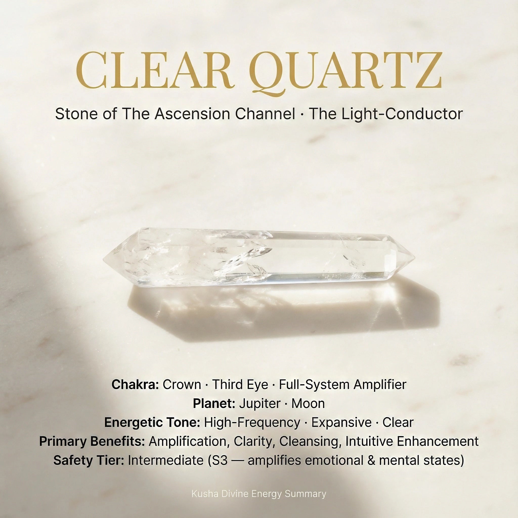 Clear Quartz Laser Wand