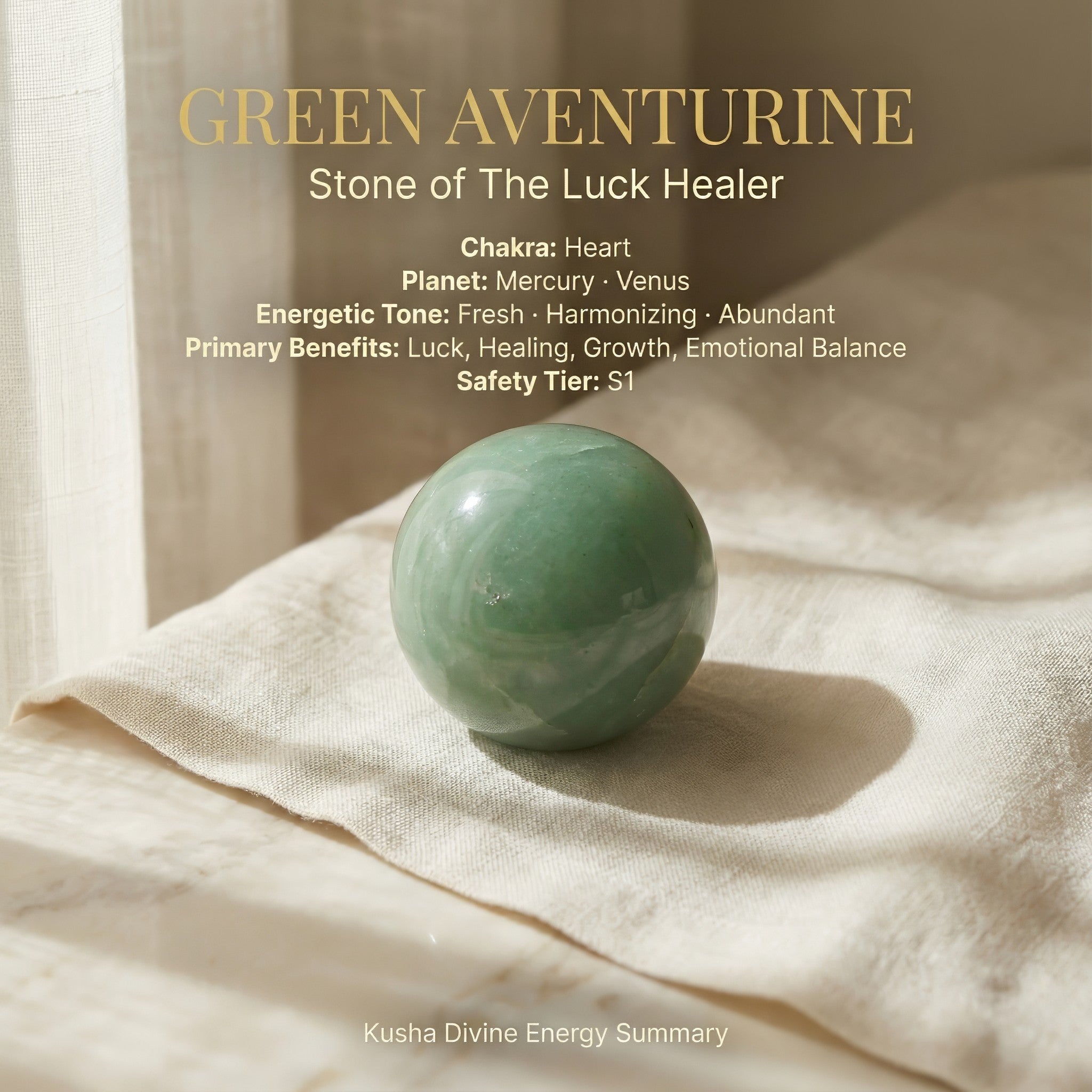 Boule de cristal aventurine verte