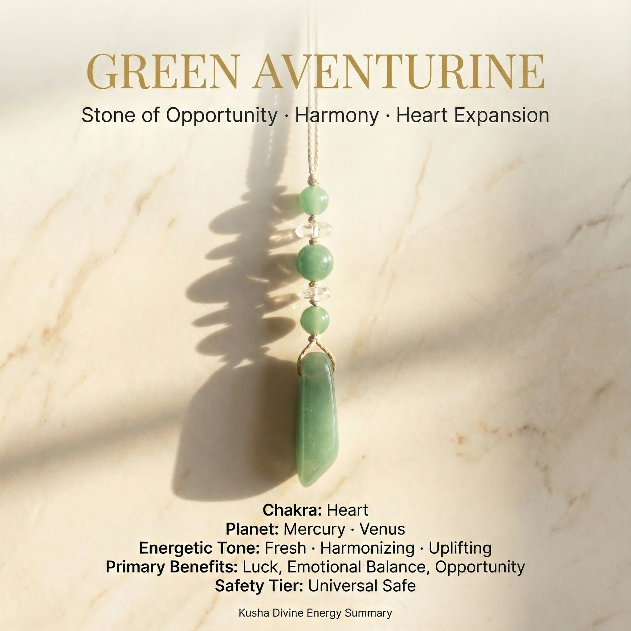 Green Aventurine Hanging