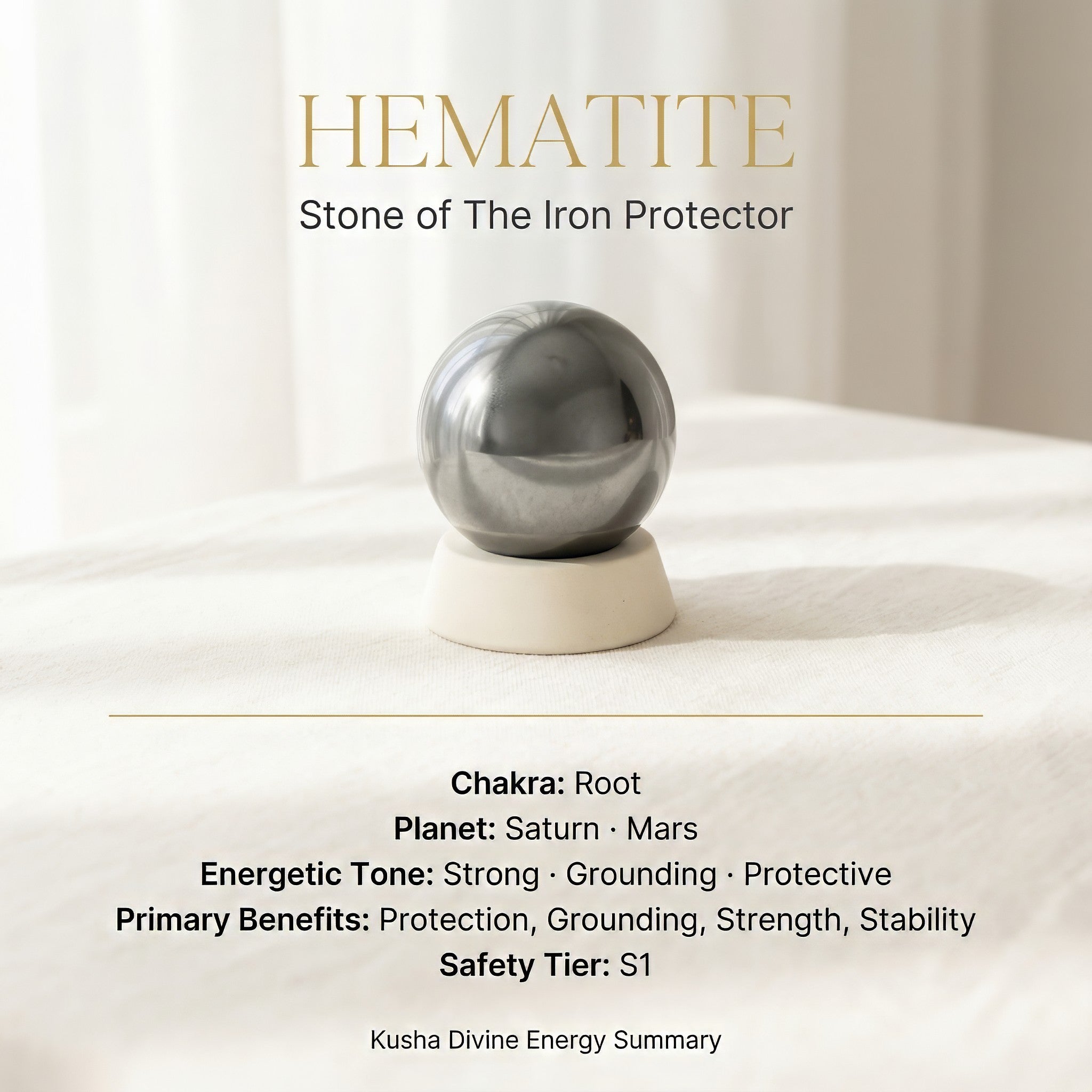 Hematite Crystal Ball