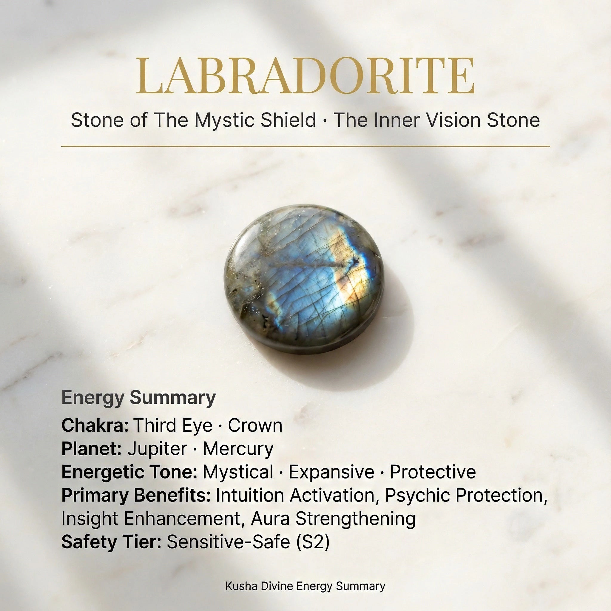 Labradorite Coin