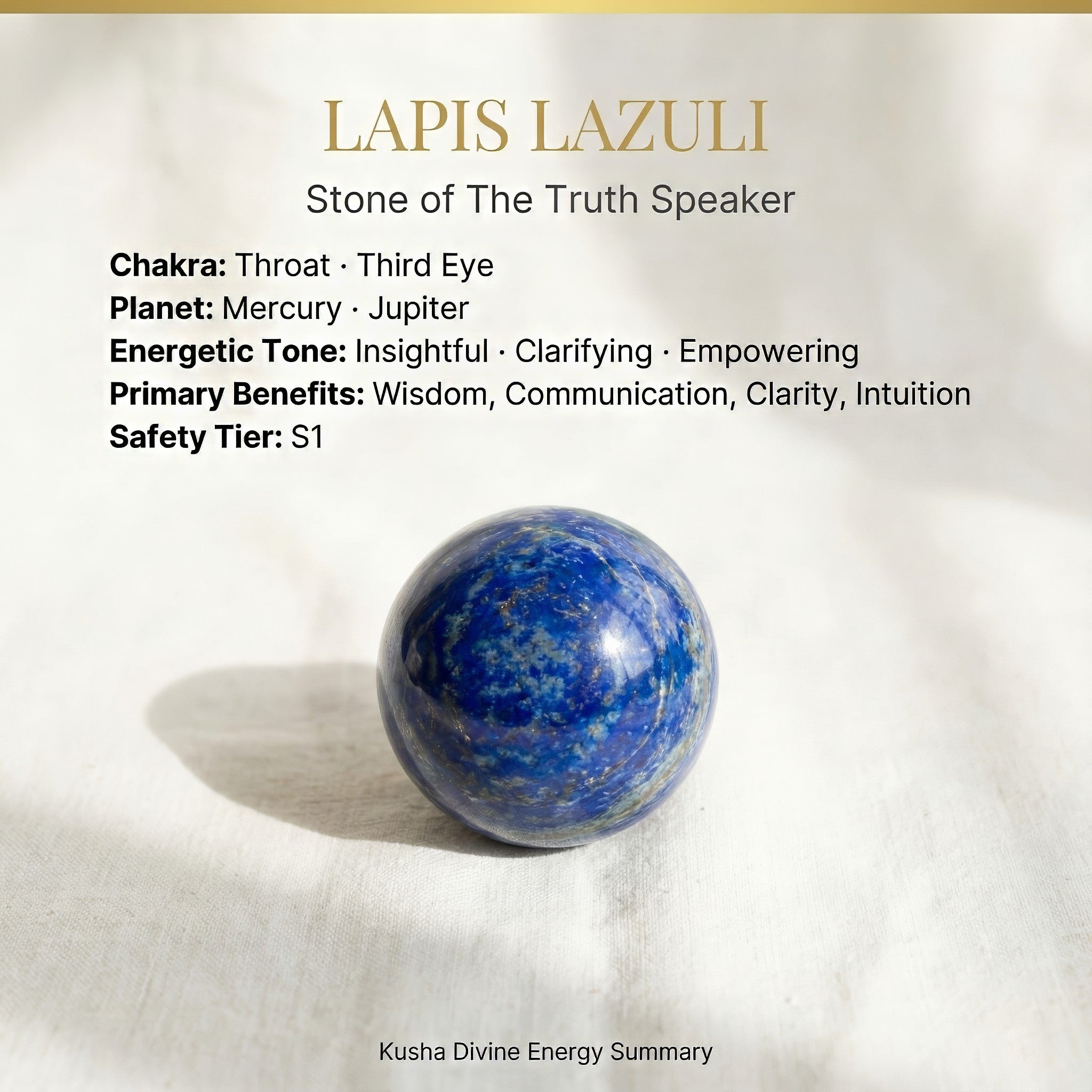 Lapis Lazuli Crystal Ball