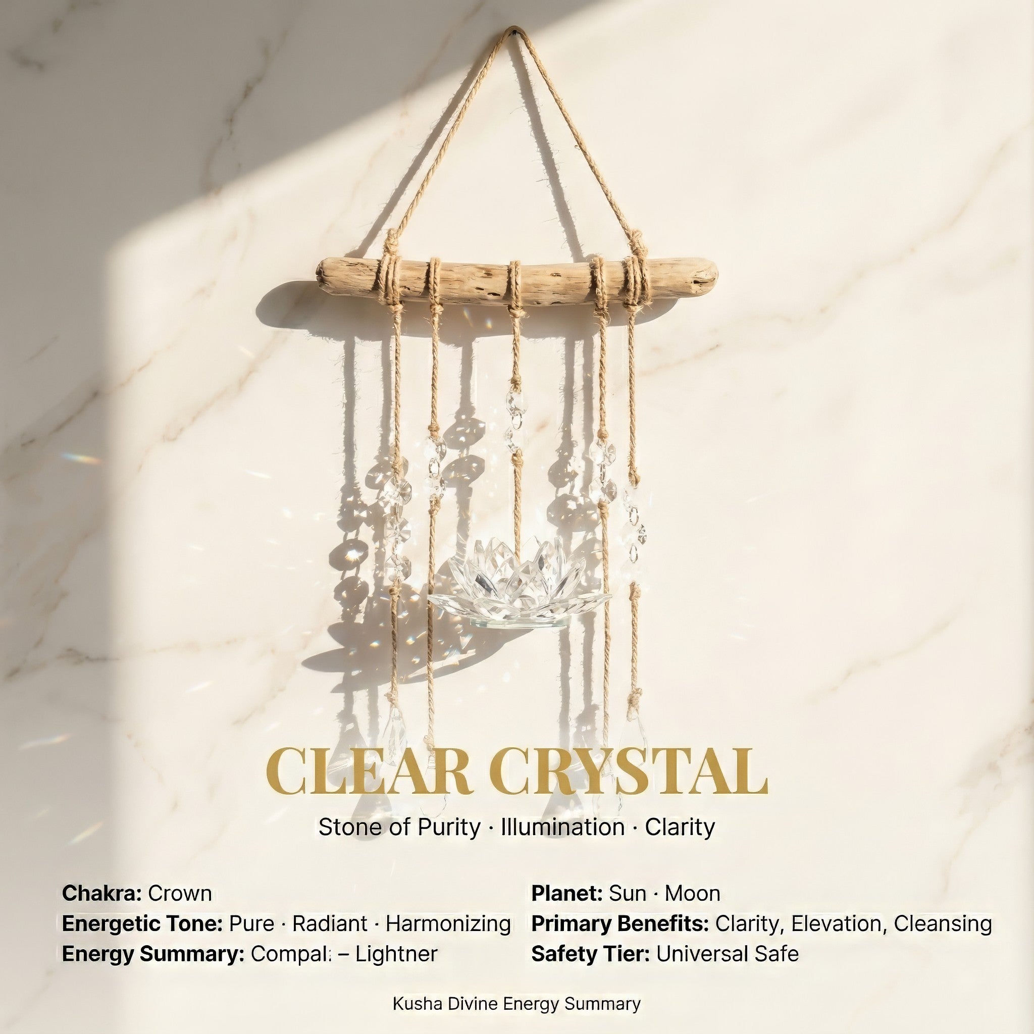 Lotus Crystal Hanging