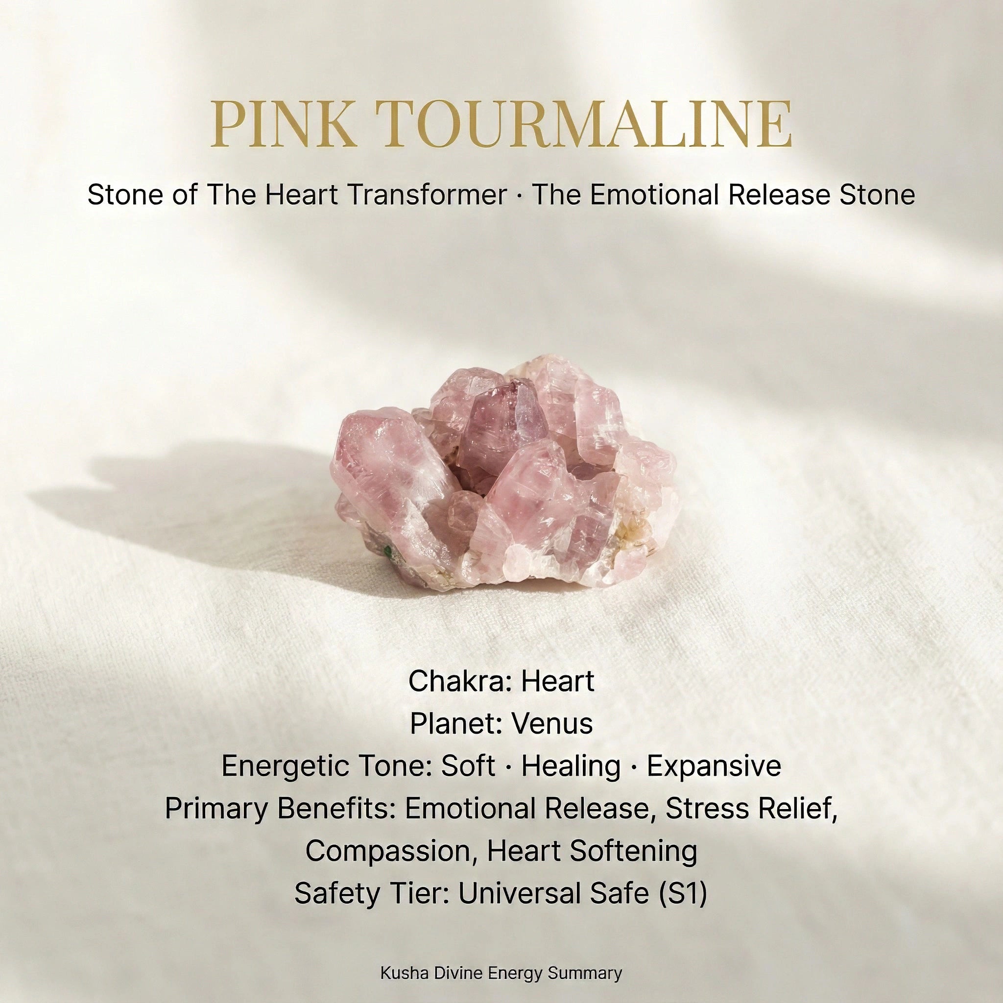 Pink Tourmaline Raw Stone