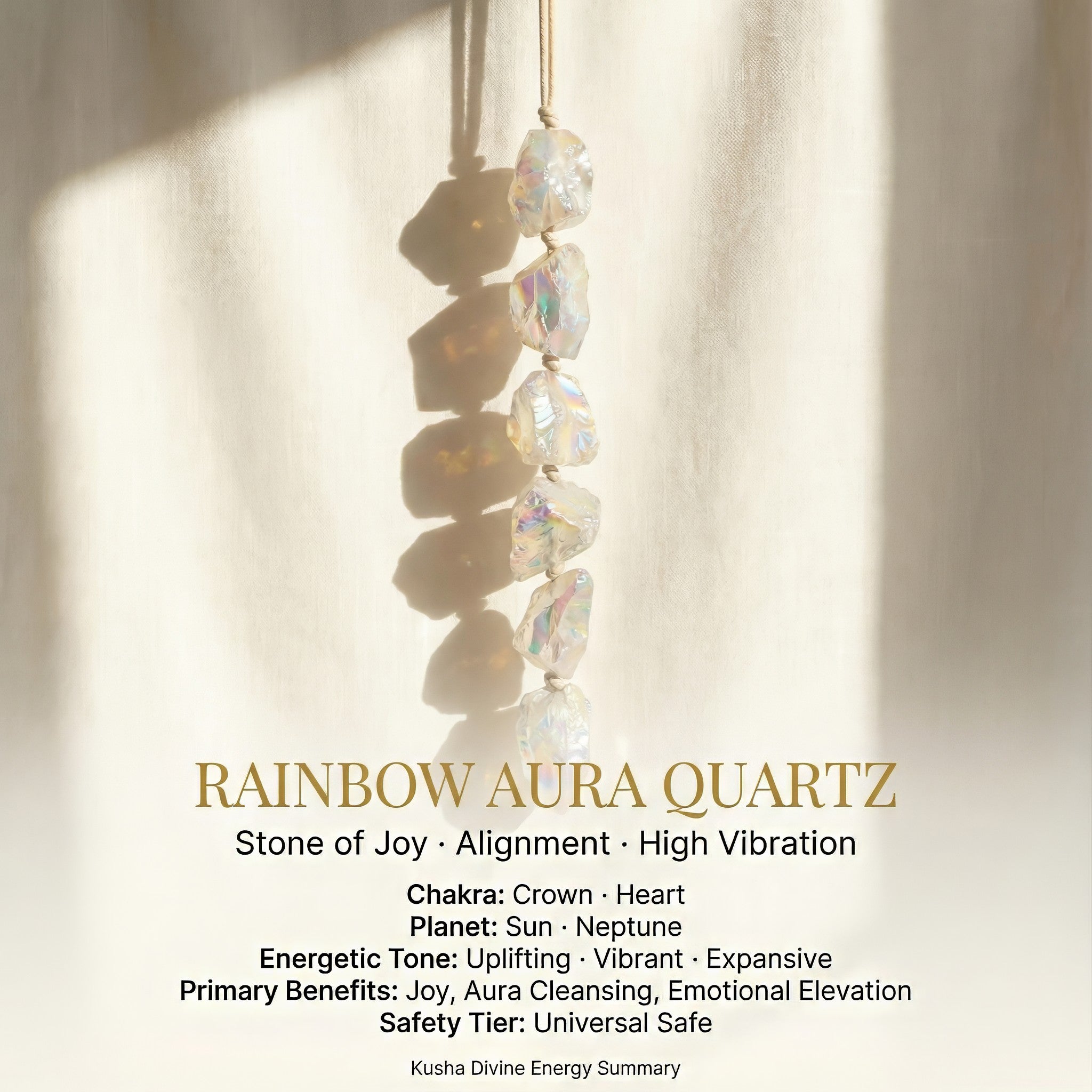 Rainbow Aura Crystal Hanging