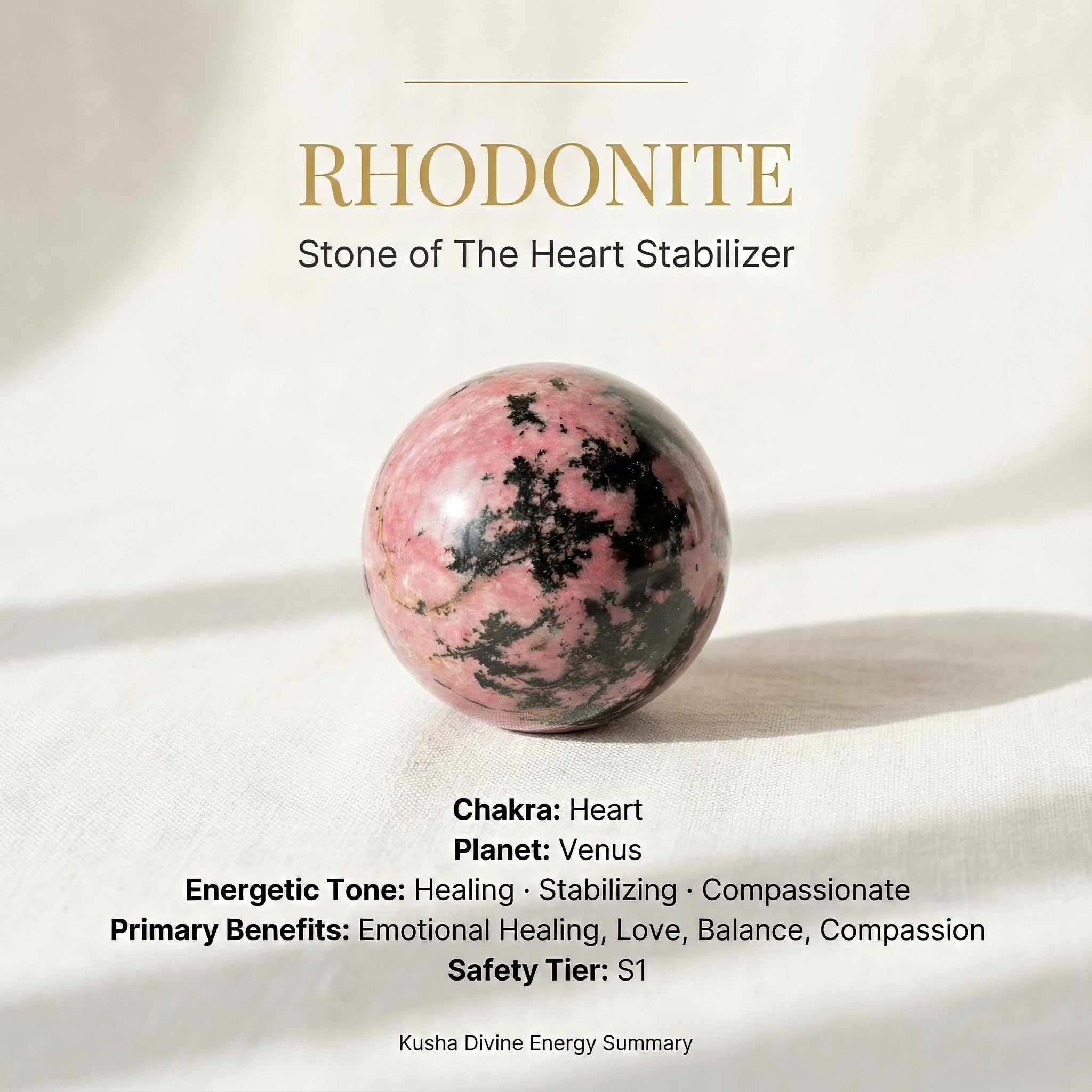 Rhodonite Crystal Ball