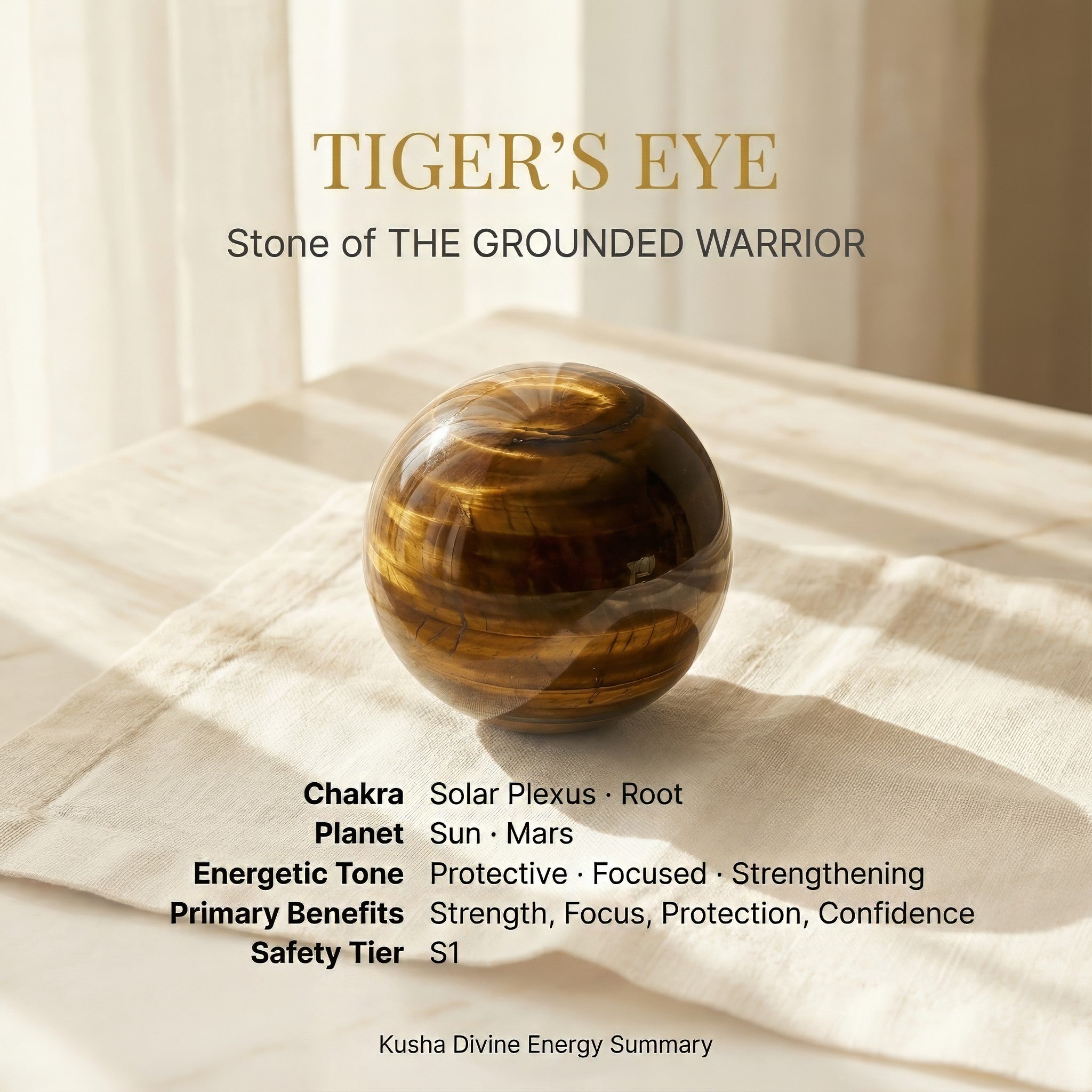 Tiger’s Eye Crystal Ball