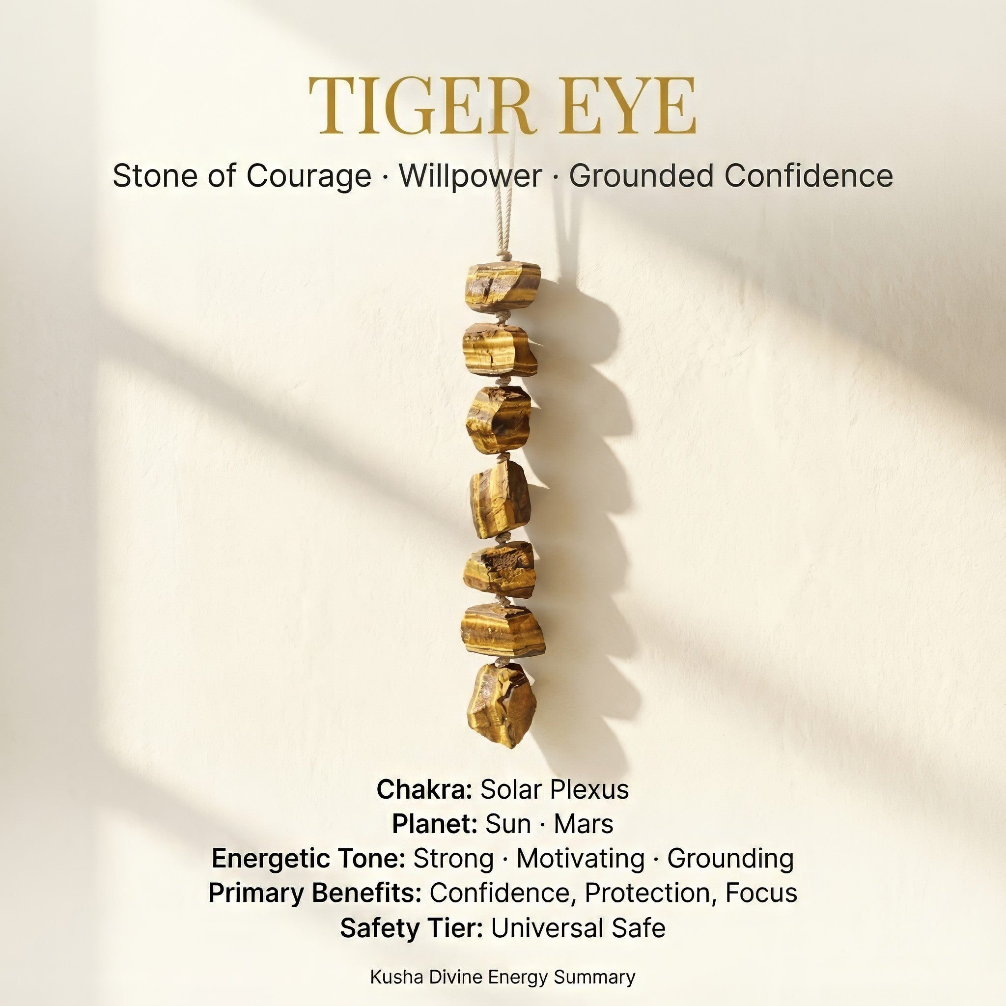 Tiger’s Eye Hanging