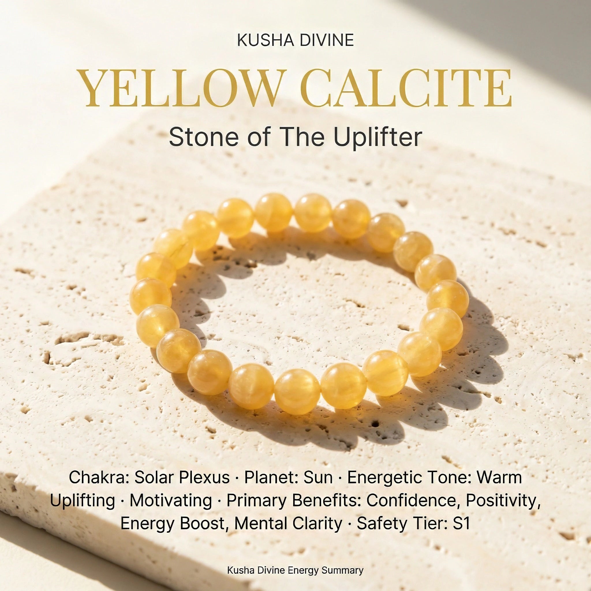 Yellow Calcite Bracelet