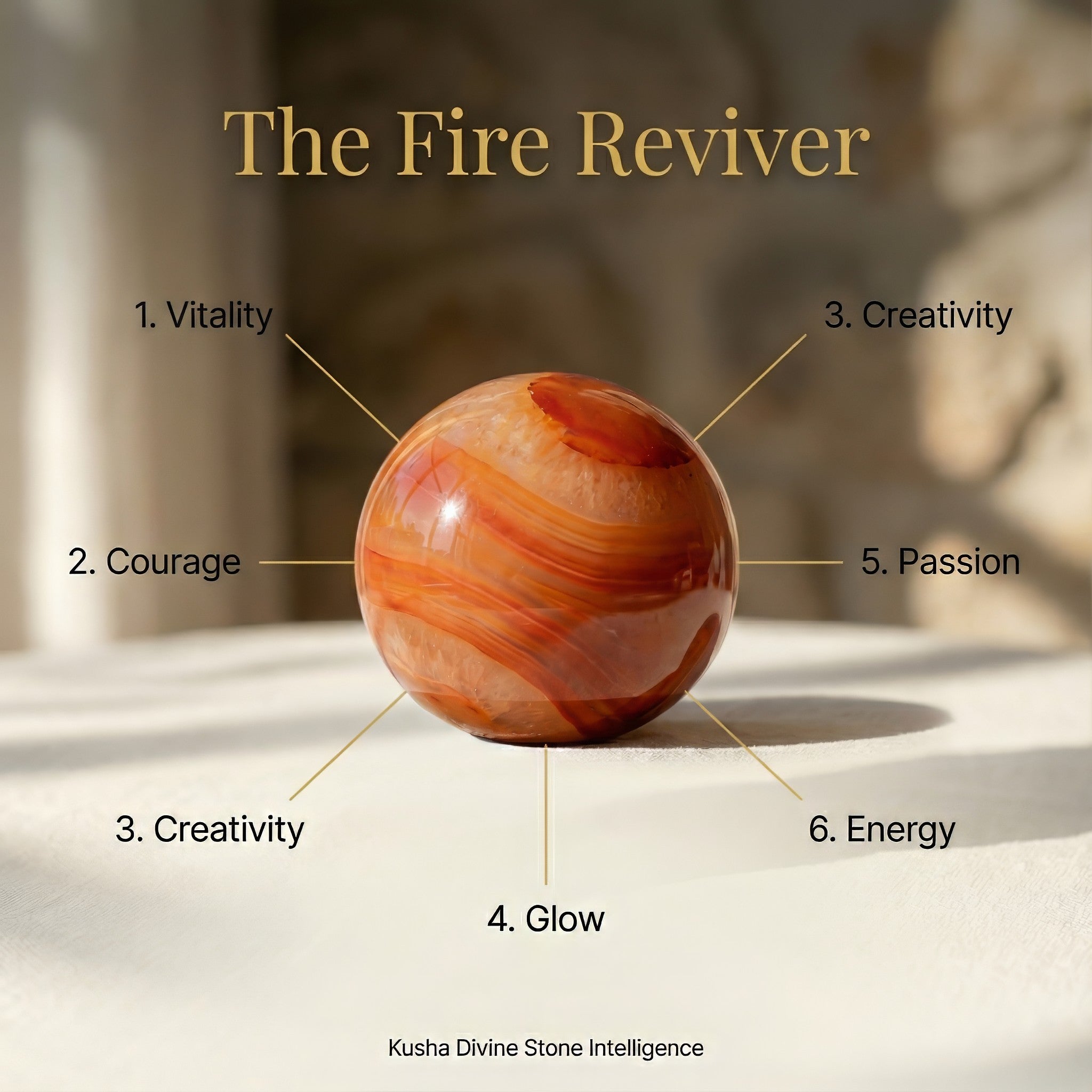 Carnelian Crystal Ball
