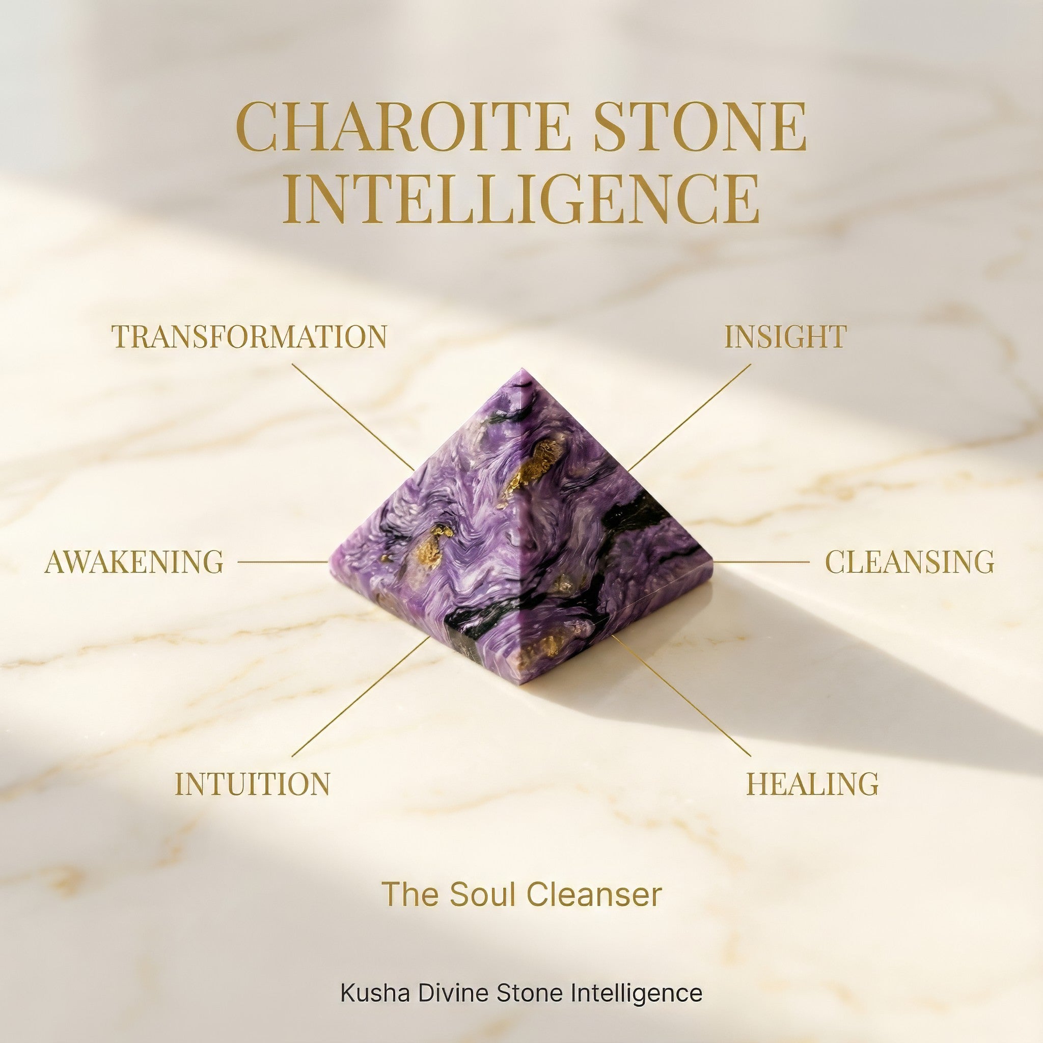 Charoite Pyramid