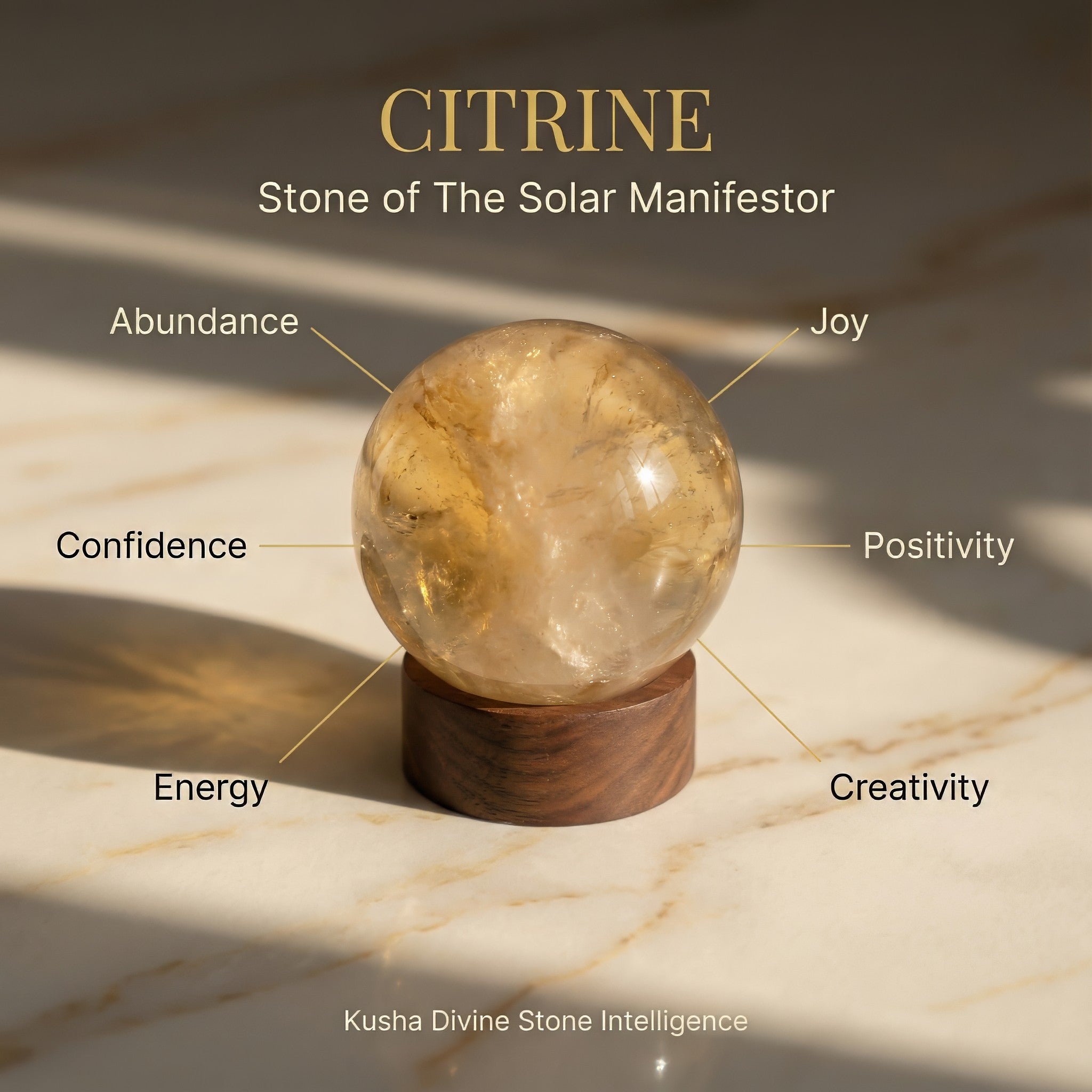 Citrine Crystal Ball
