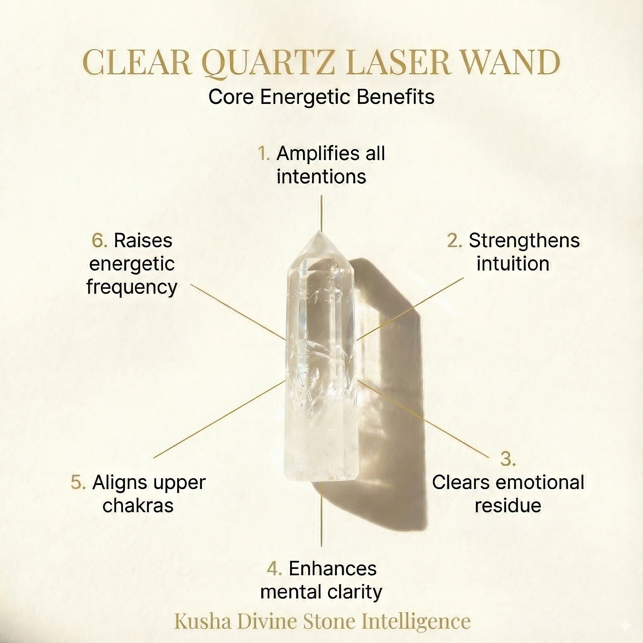Clear Quartz Laser Wand