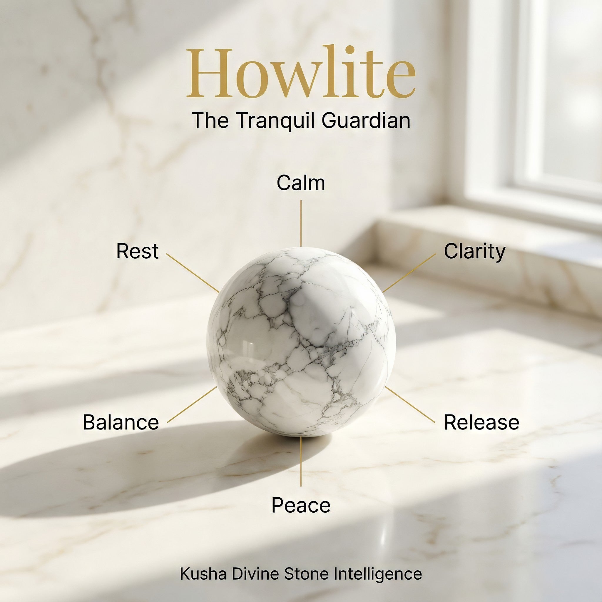 Howlite Crystal Ball