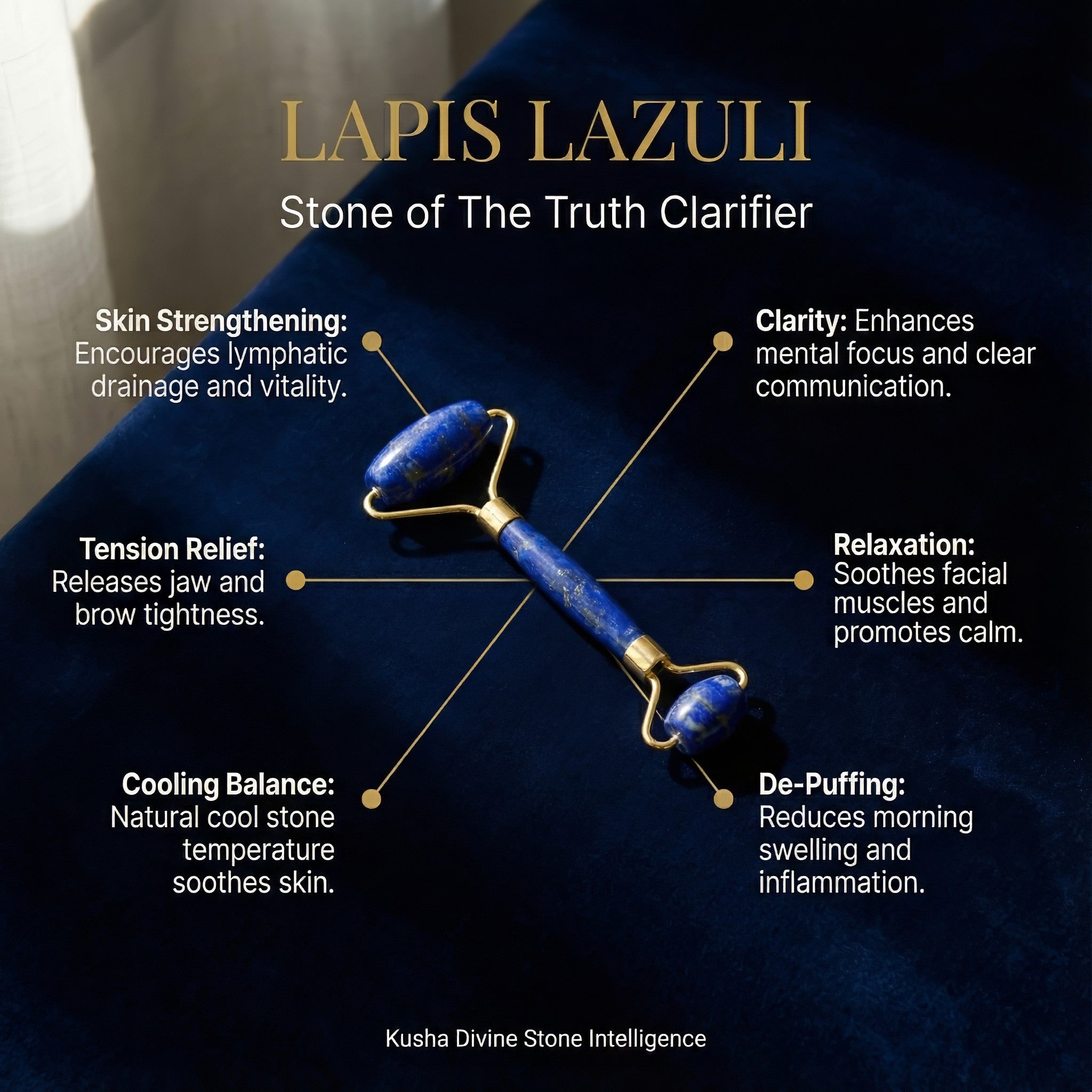 Gesichtsroller aus Lapislazuli