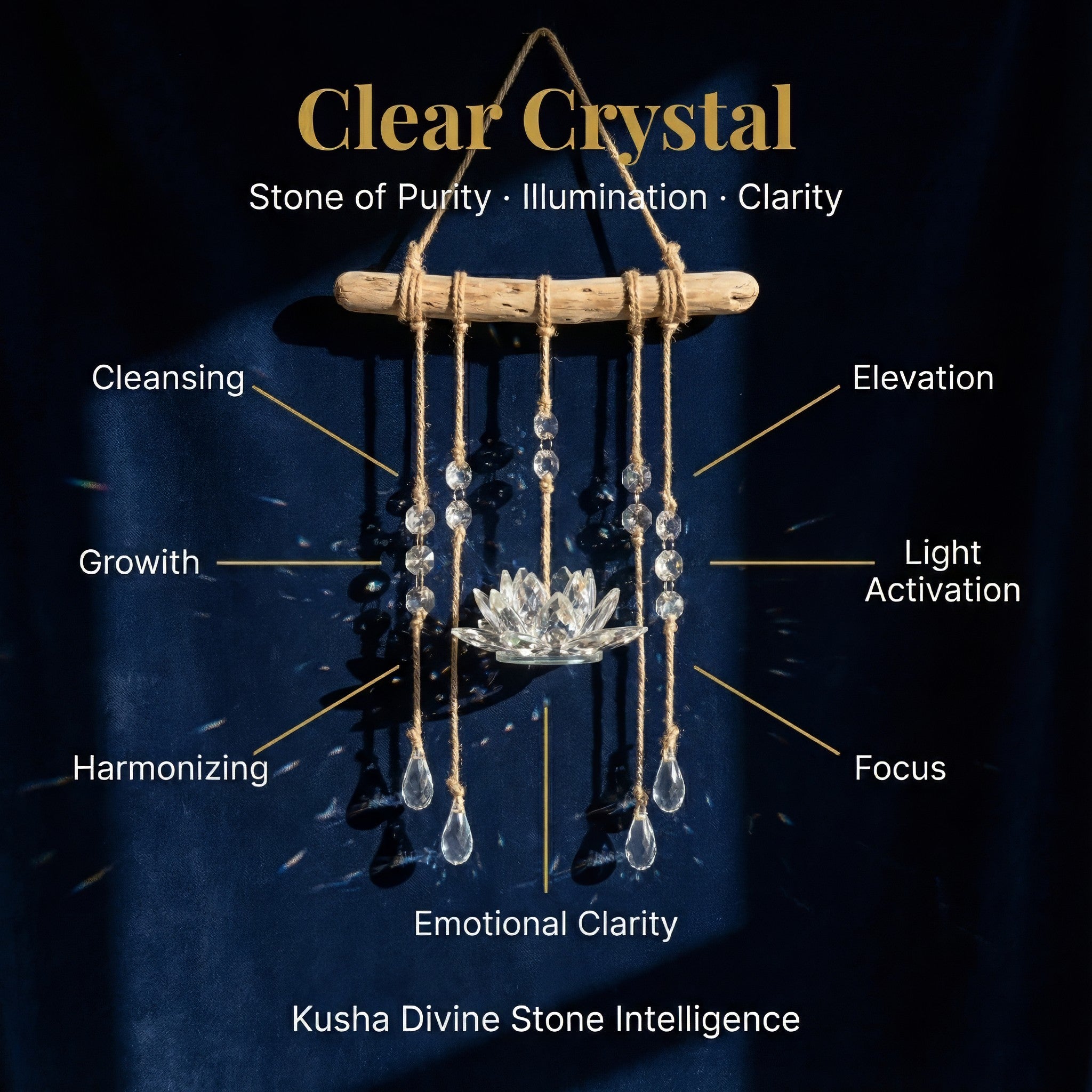 Lotus Crystal Hanging