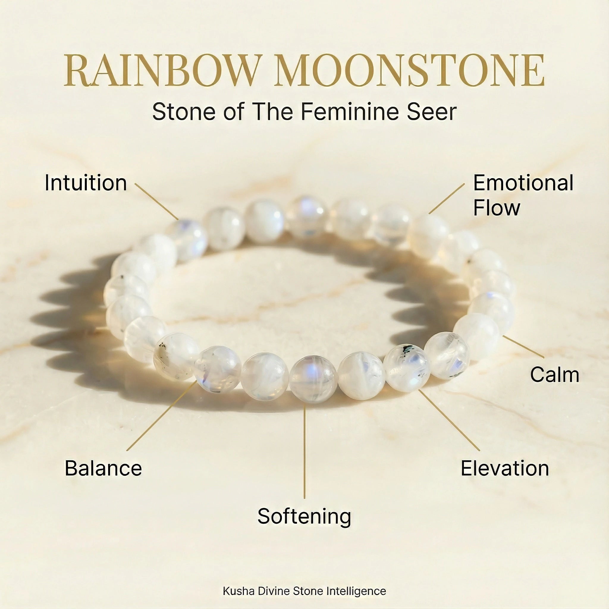 Rainbow Moonstone Bracelet