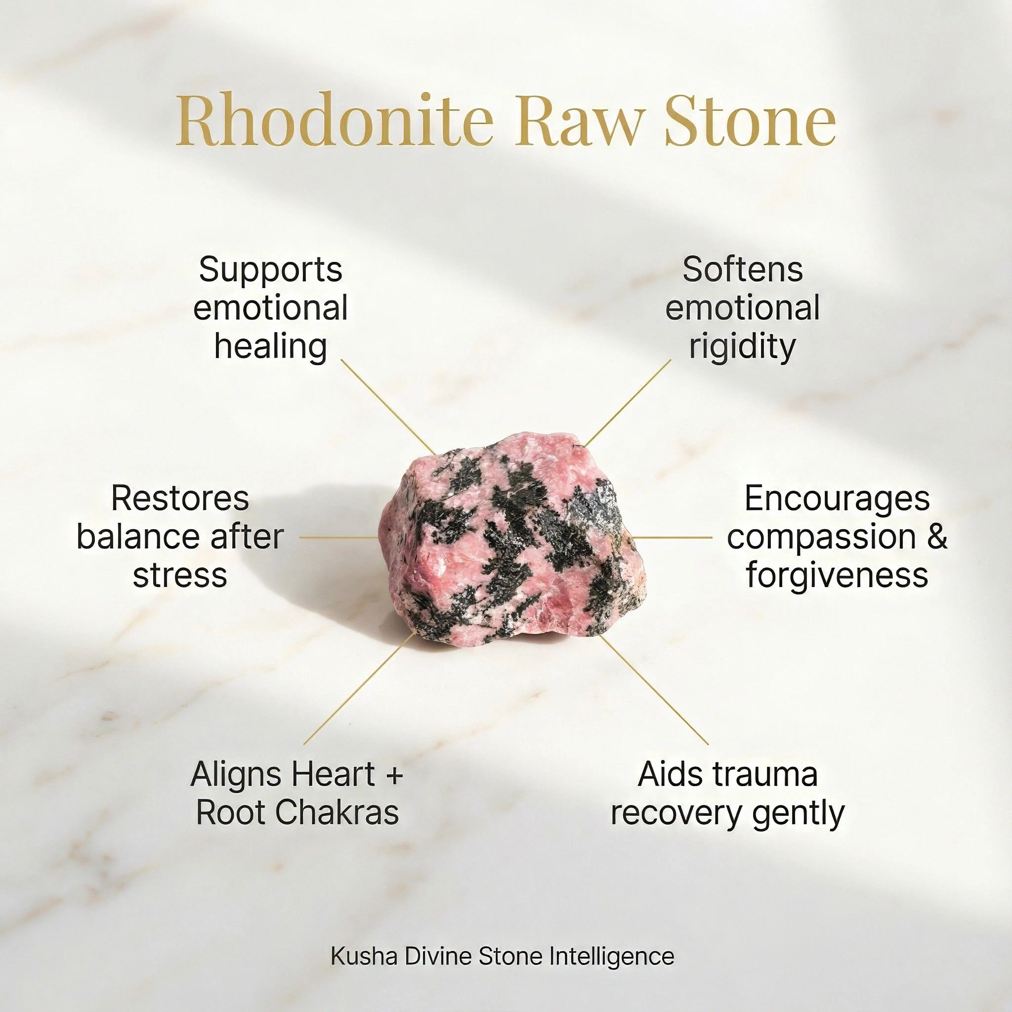 Rhodonite Raw Stone