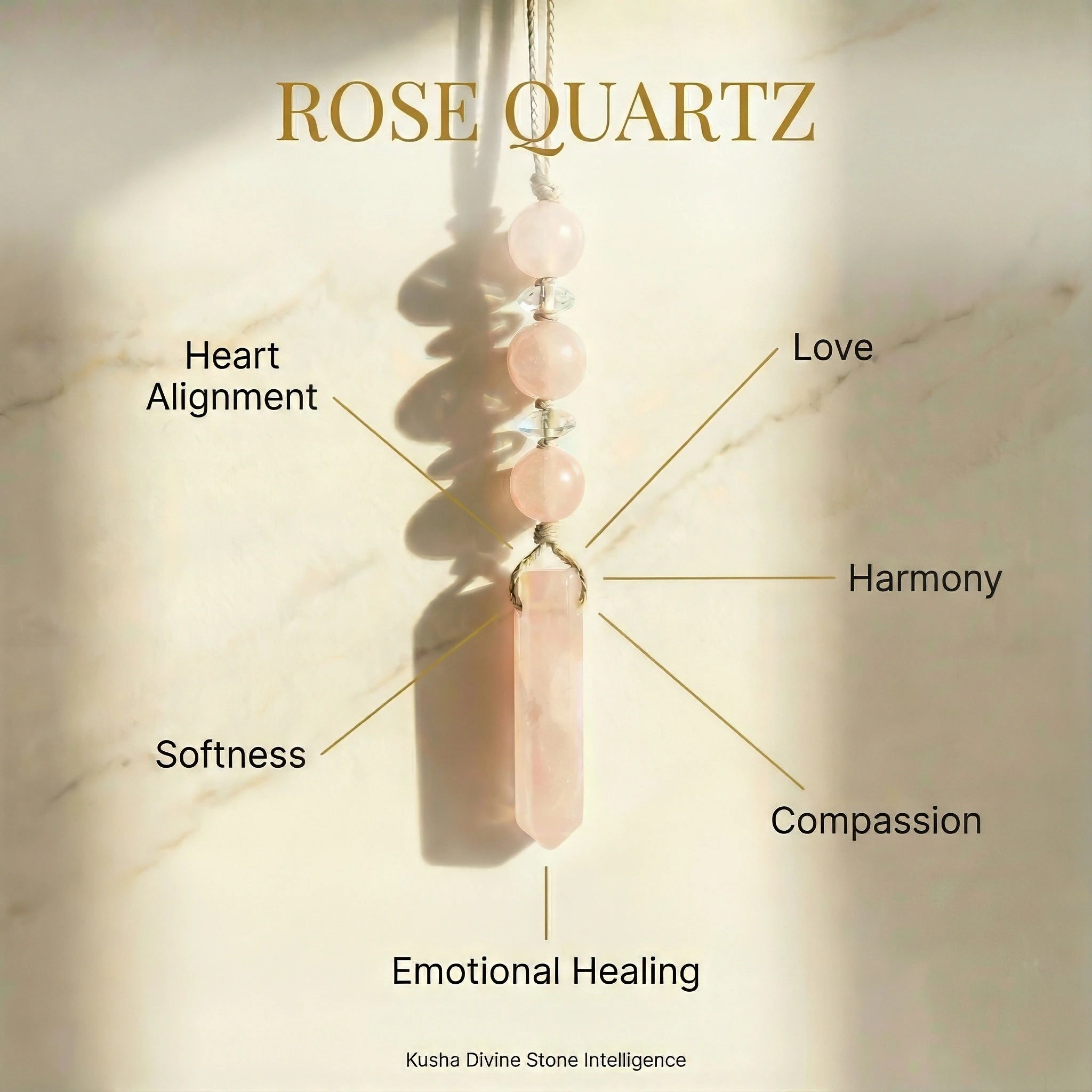 Rose Quartz Hanging