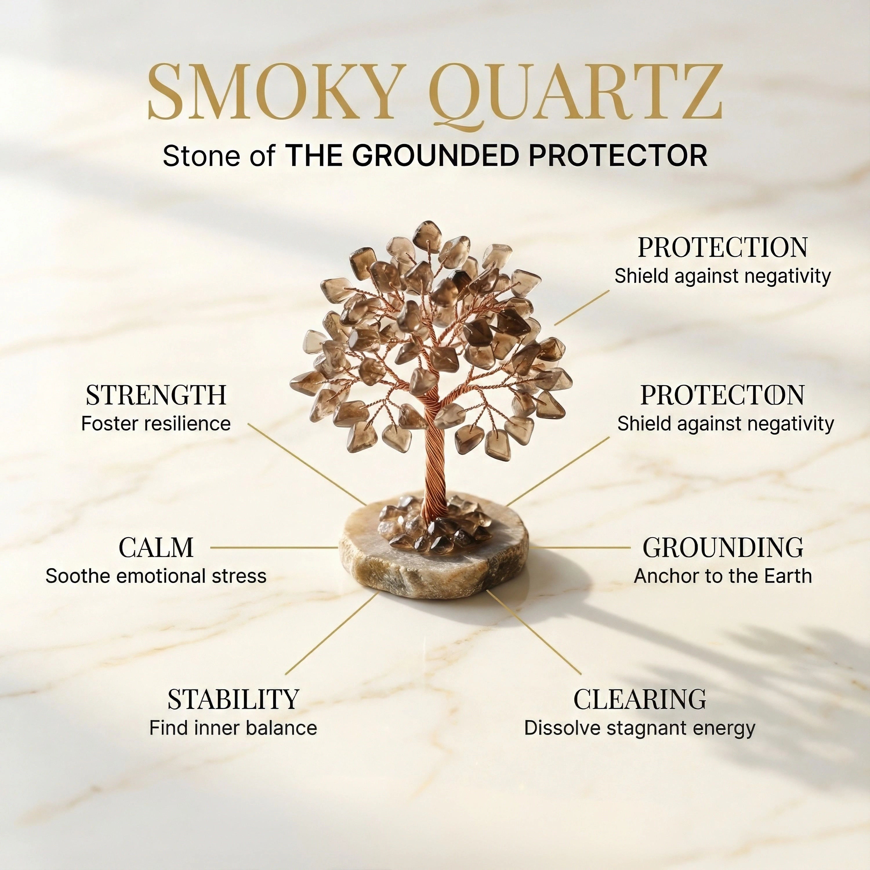 Smoky Quartz Tree