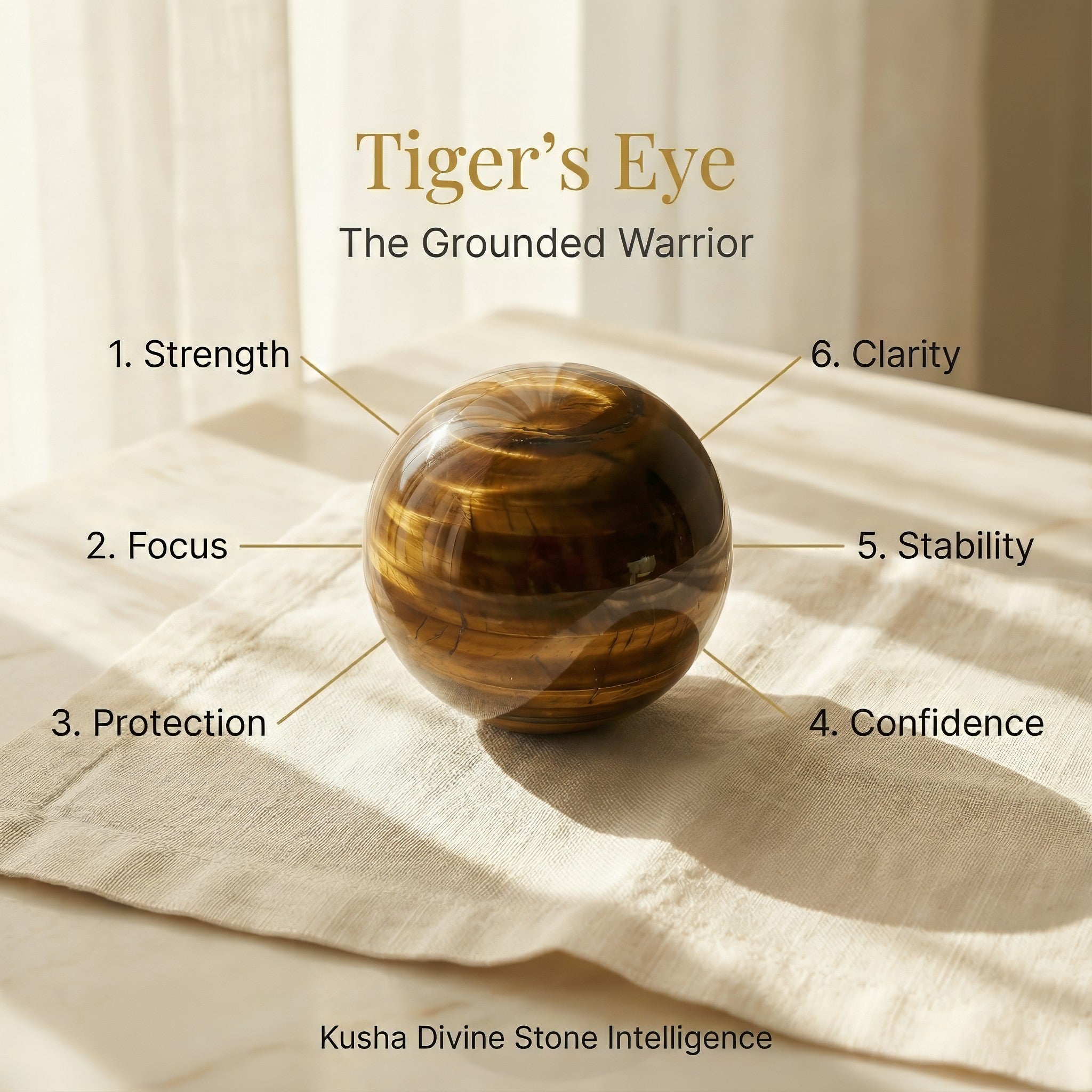 Tiger’s Eye Crystal Ball