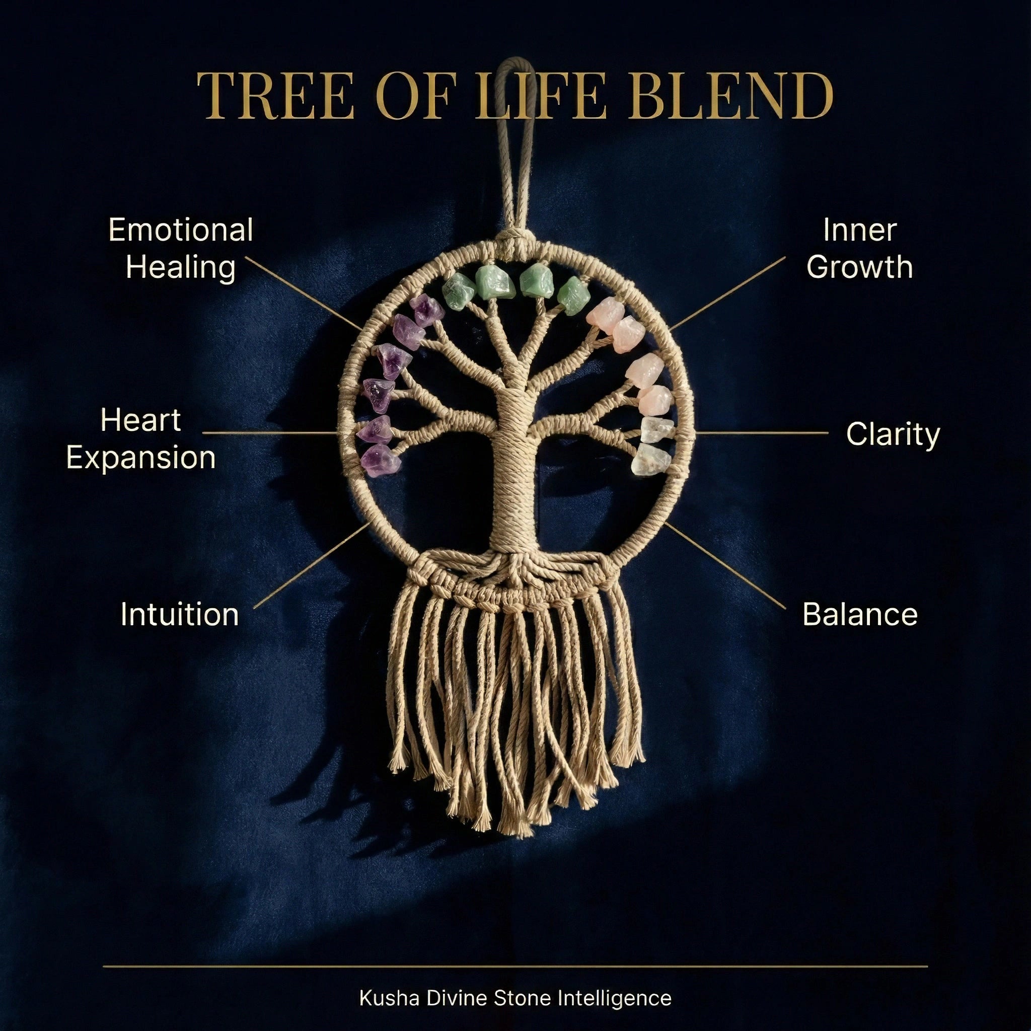 Tree of Life Crystal Hanging