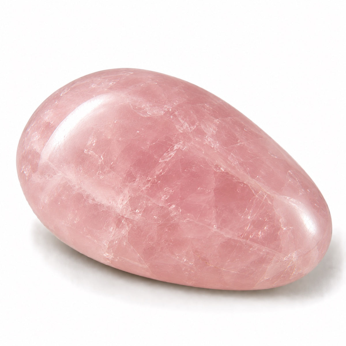 Rose Quartz crystal – natural stone close-up