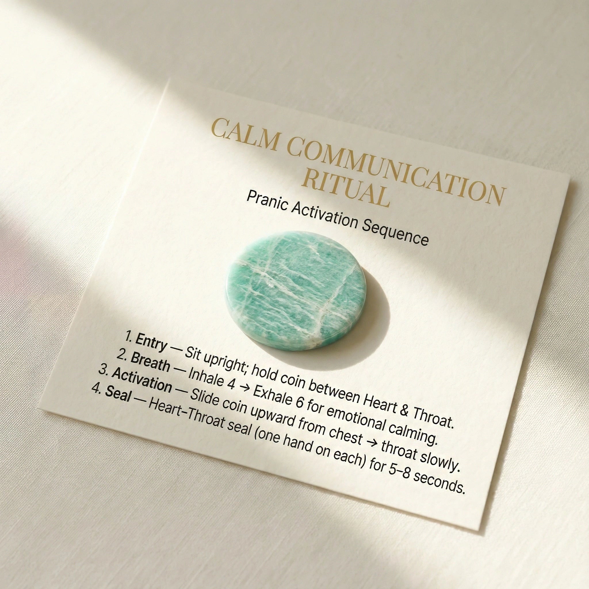 Amazonite Coin