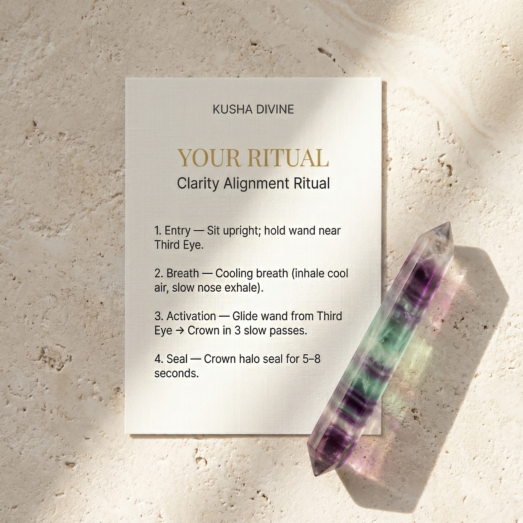 Fluorite Laser Wand