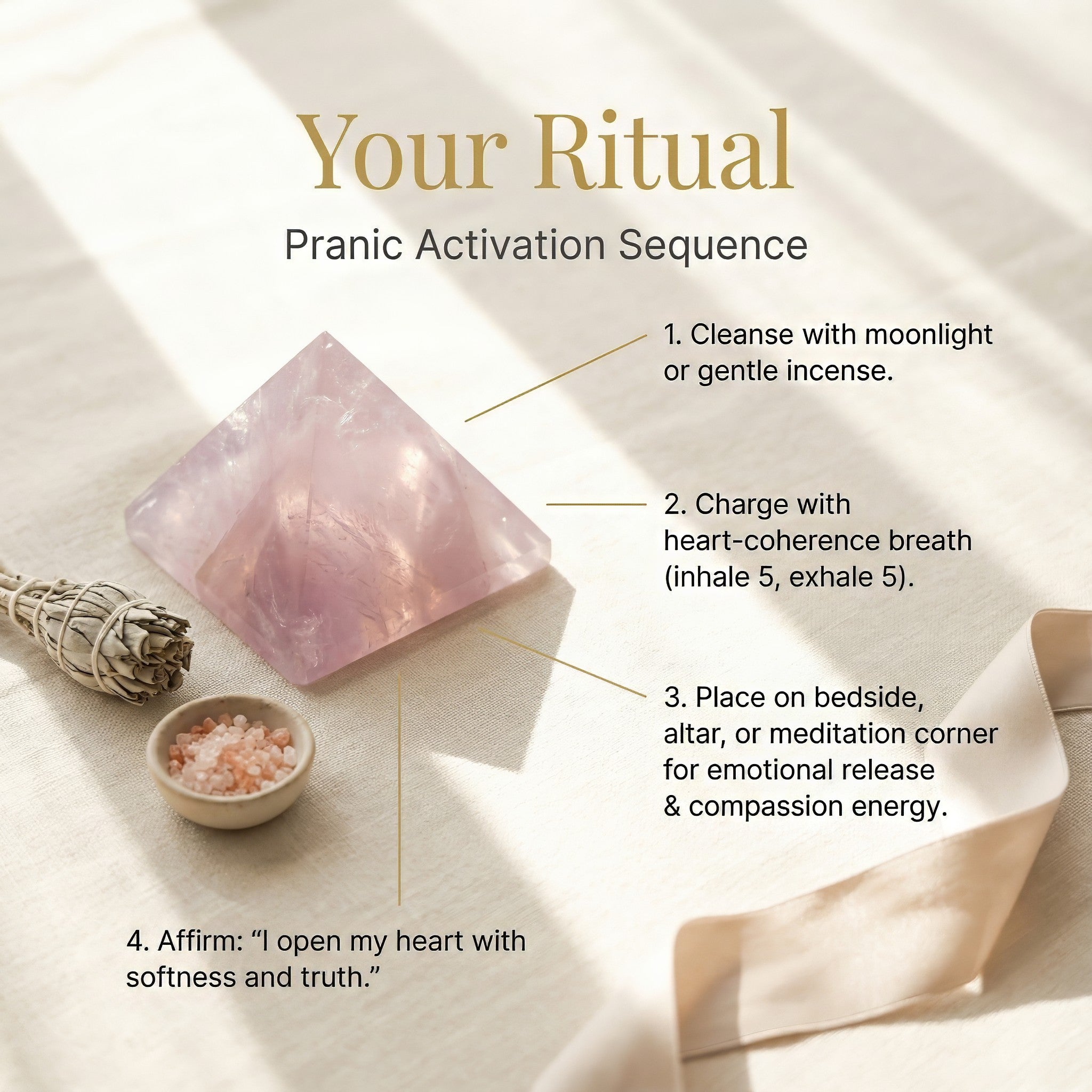 Kunzite Pyramid