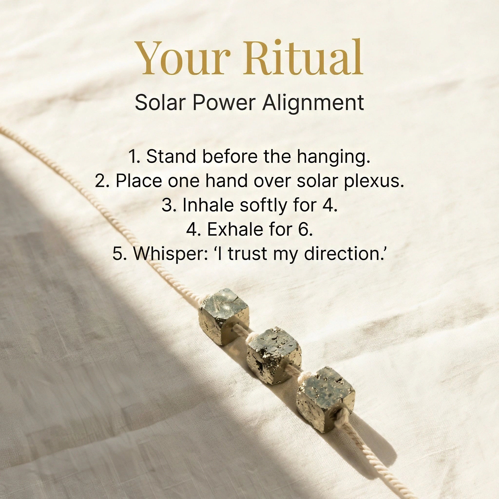 Pyrite Hanging