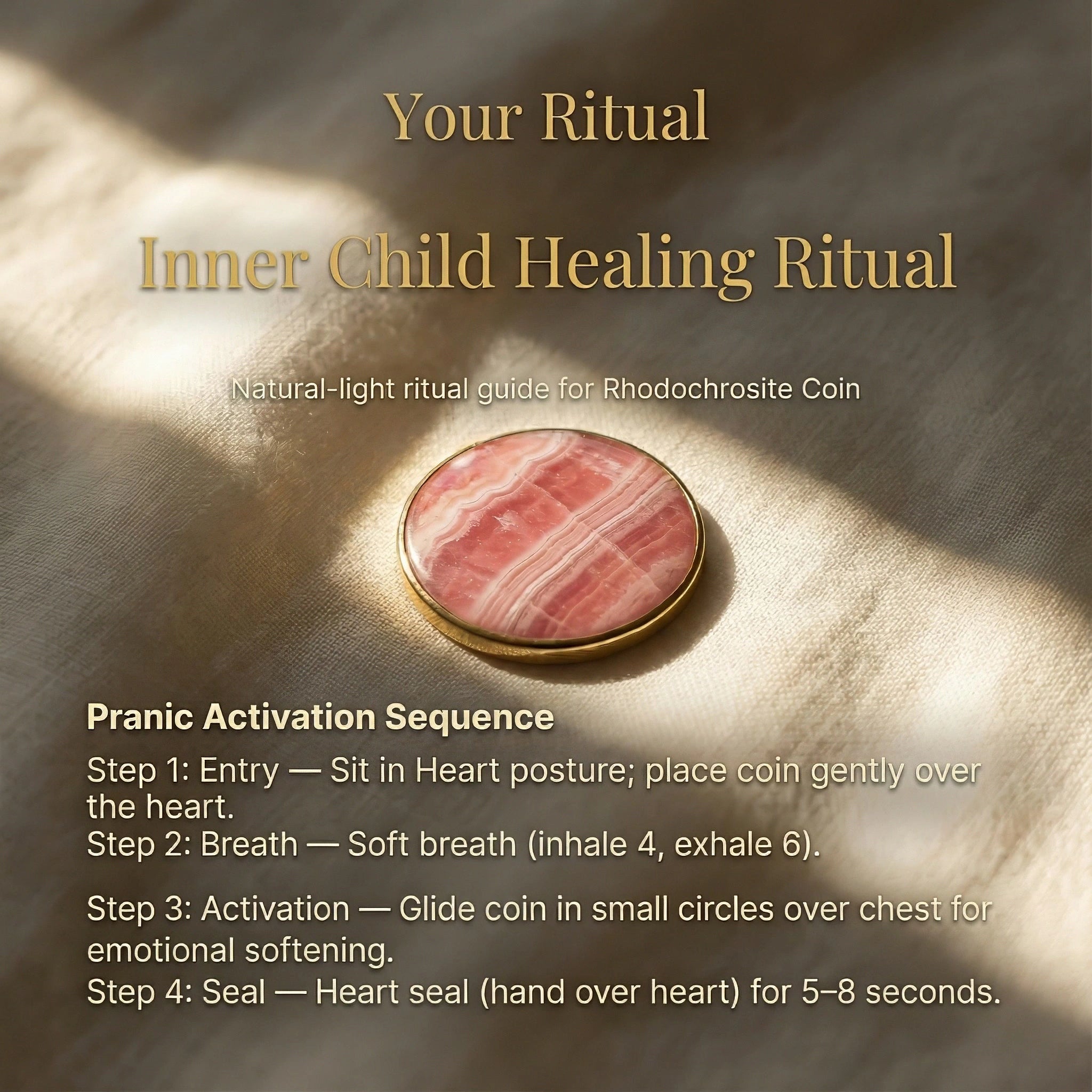 Pièce en rhodochrosite