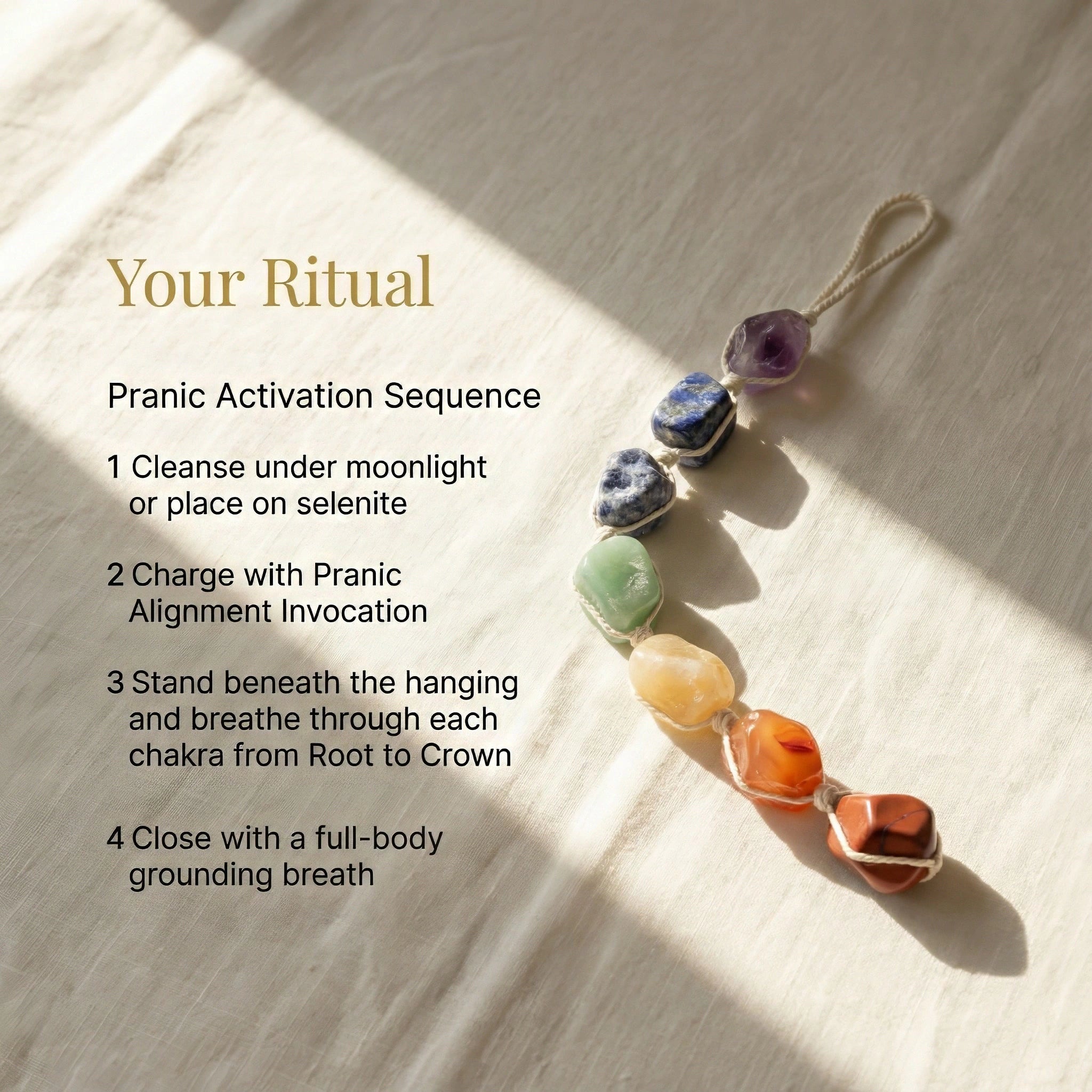 Seven Chakra Crystal Hanging