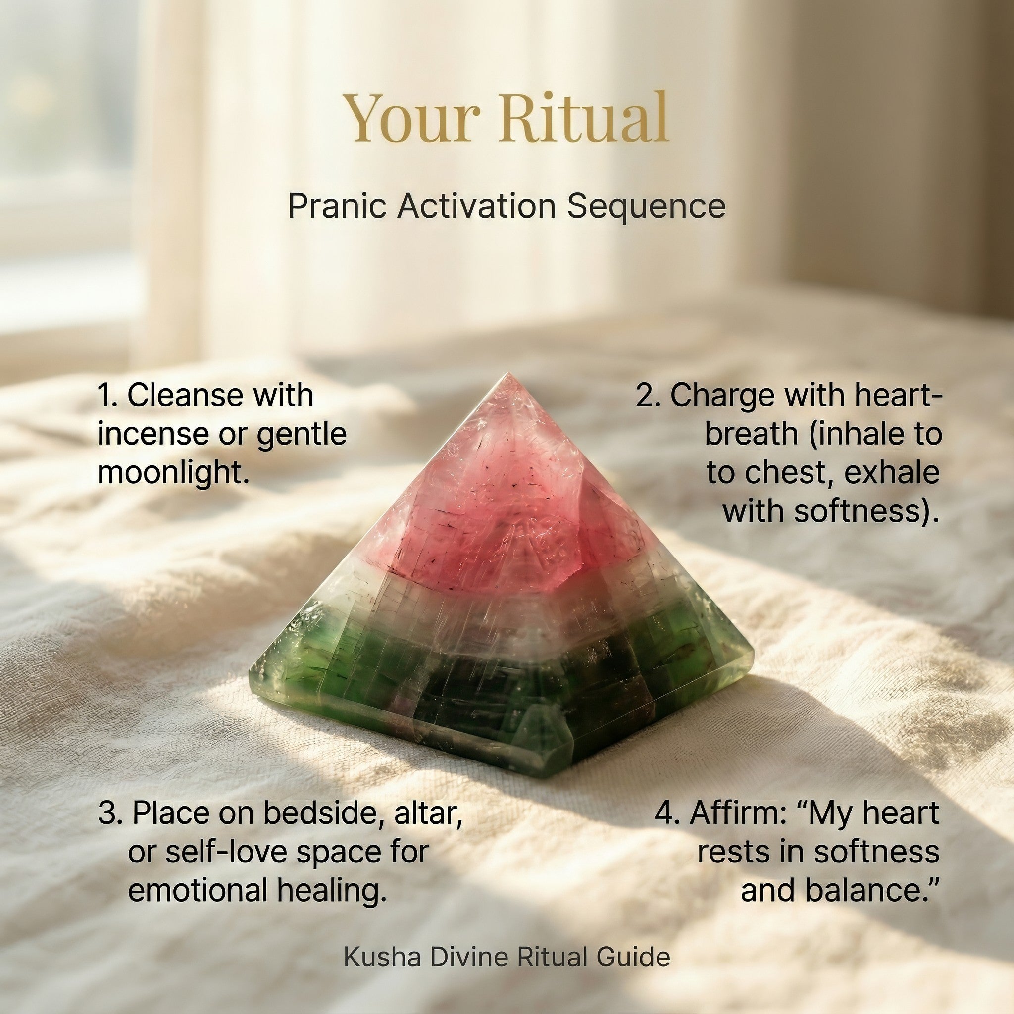 Watermelon Tourmaline Pyramid