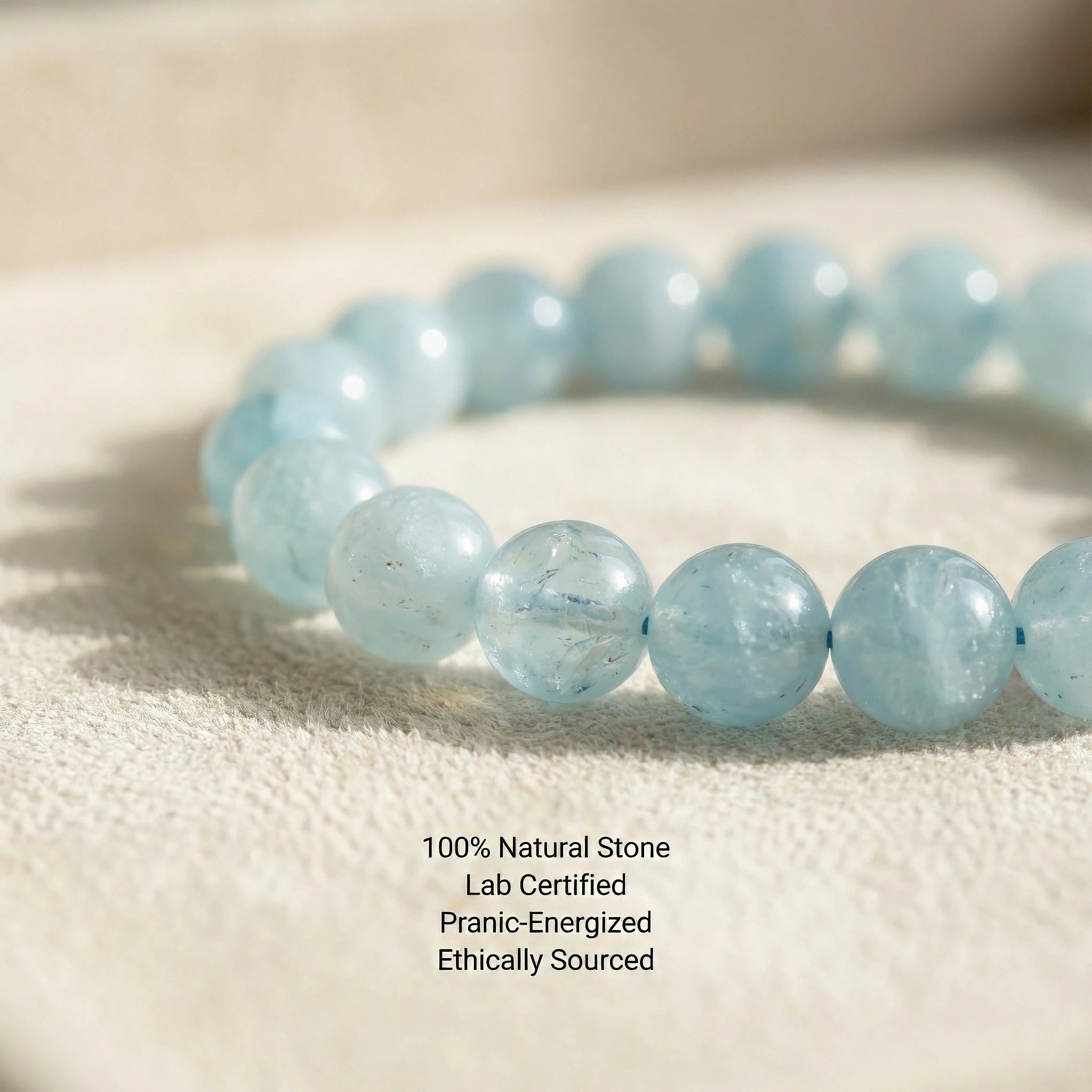 Bracelet en aigue-marine