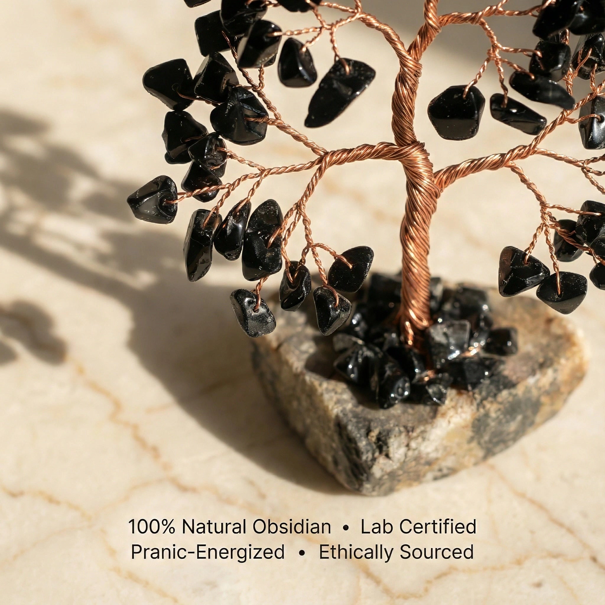 Arbre en Obsidienne Noire