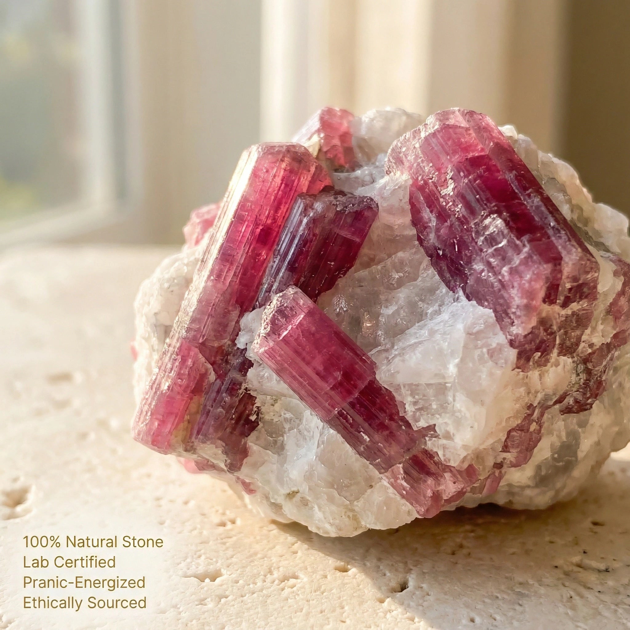 Pink Tourmaline Raw Stone