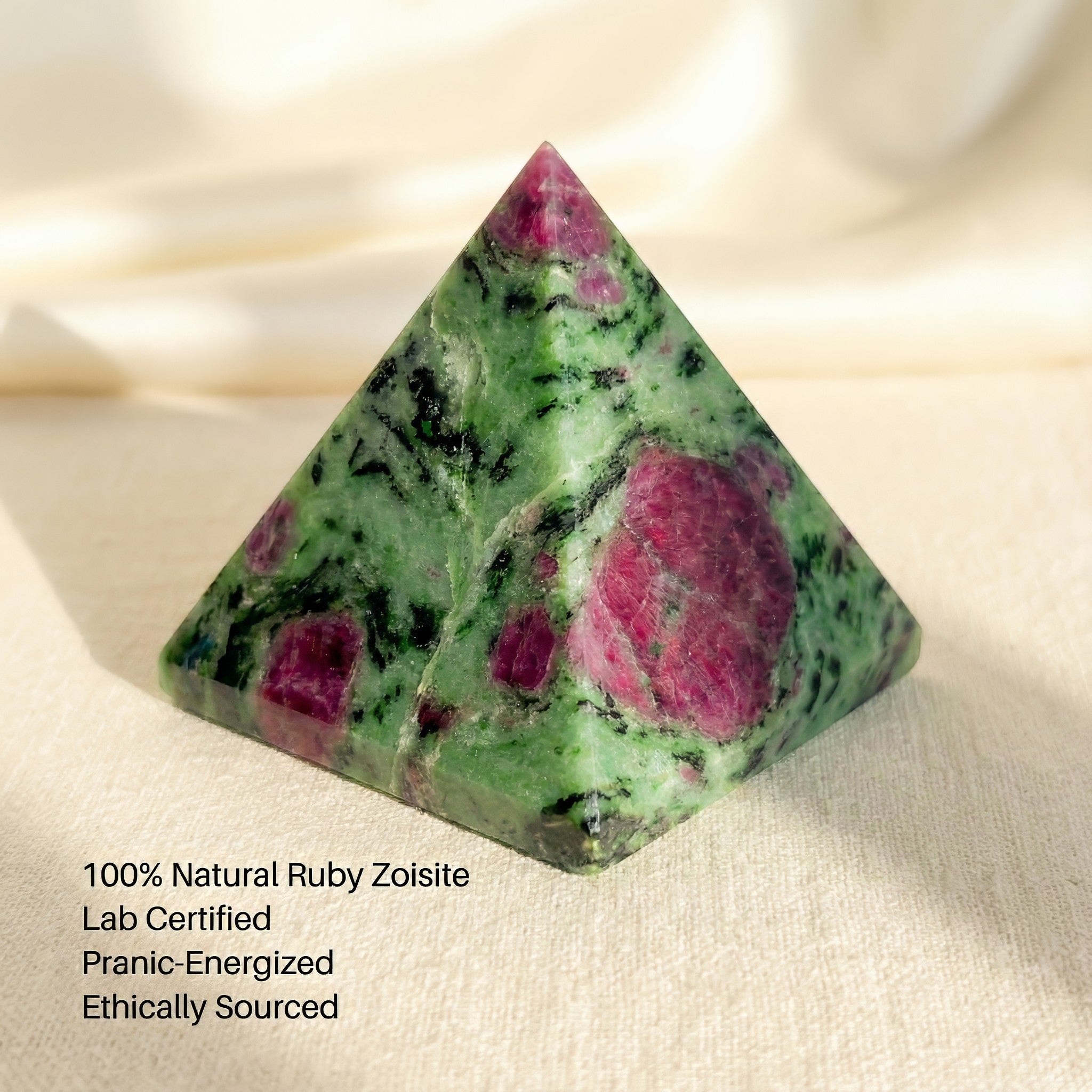 Ruby Zoisite Pyramid