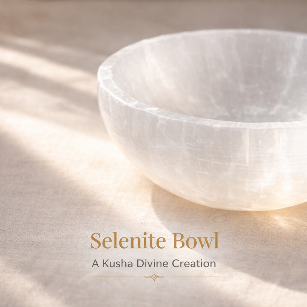 Bowl Selenite Chakra Tray