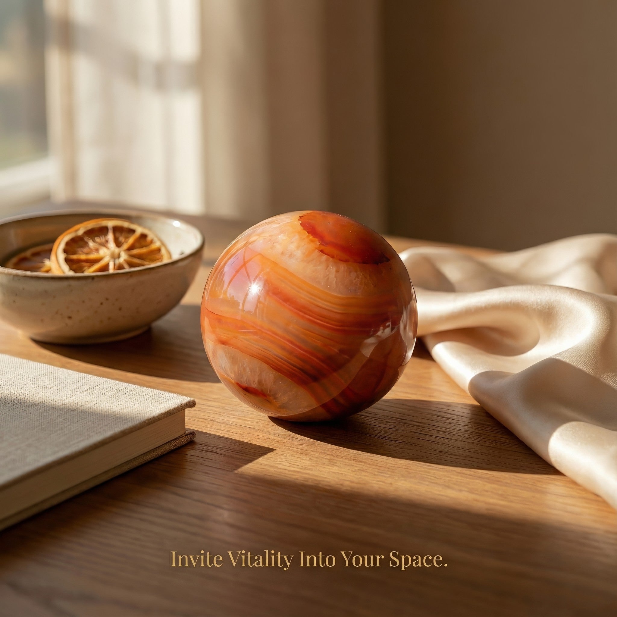 Carnelian Crystal Ball