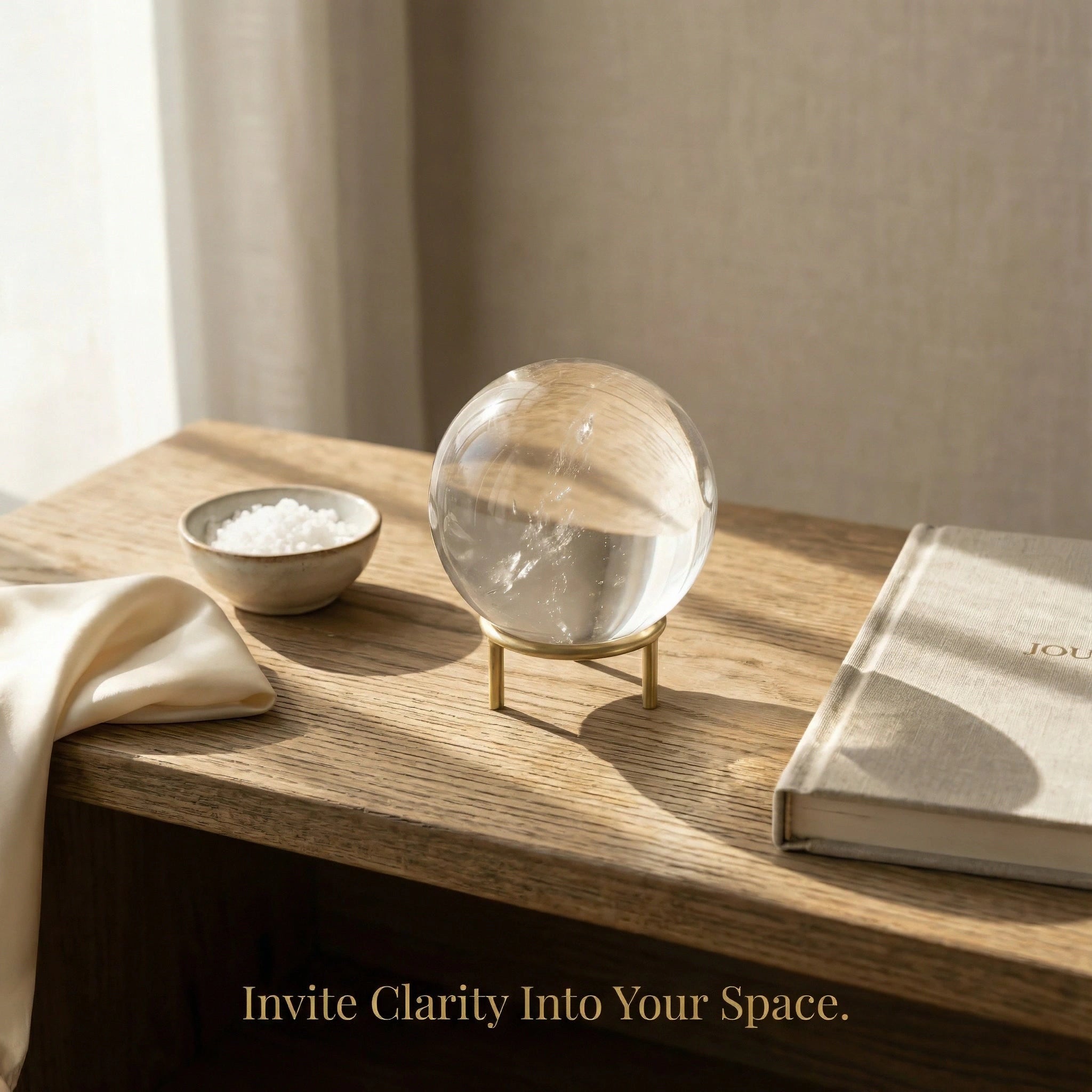Clear Quartz Crystal Ball