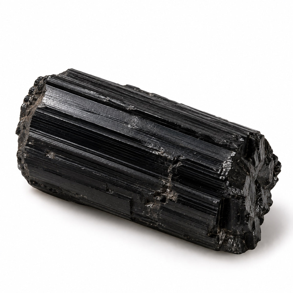 Black Tourmaline crystal – natural stone close-up