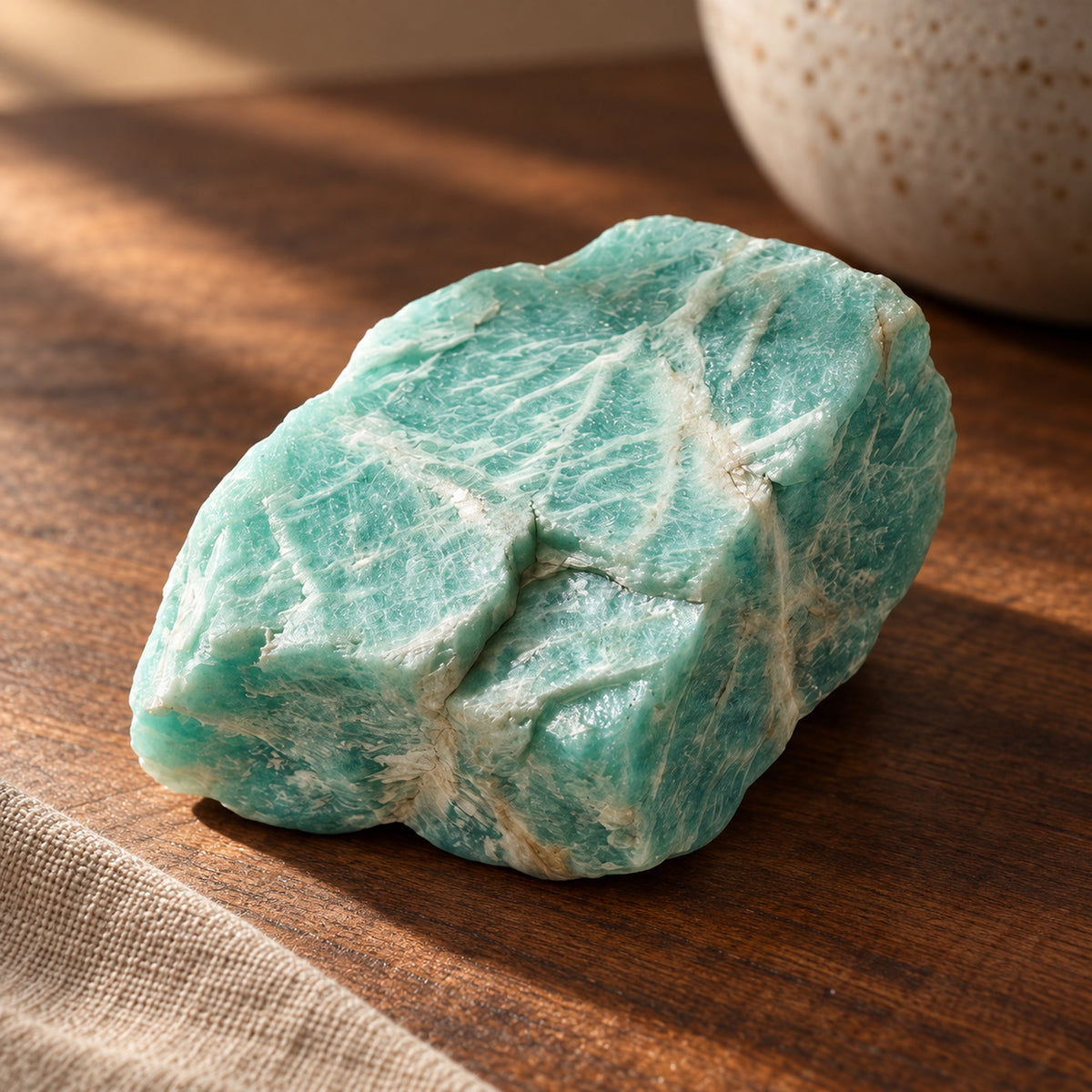 Amazonite Raw Stone, main view