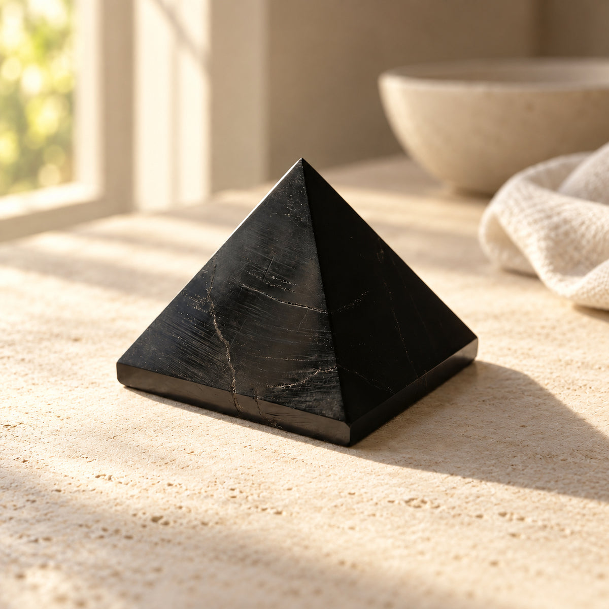 Black Tourmaline Pyramid, main view